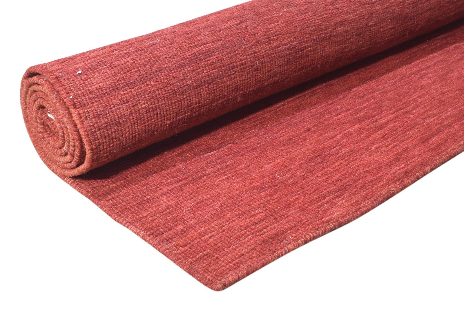 Rust Silk Rug 6' X 8' Modern Hand Woven Bohemian Solid Room Size Carpet 7864920670357