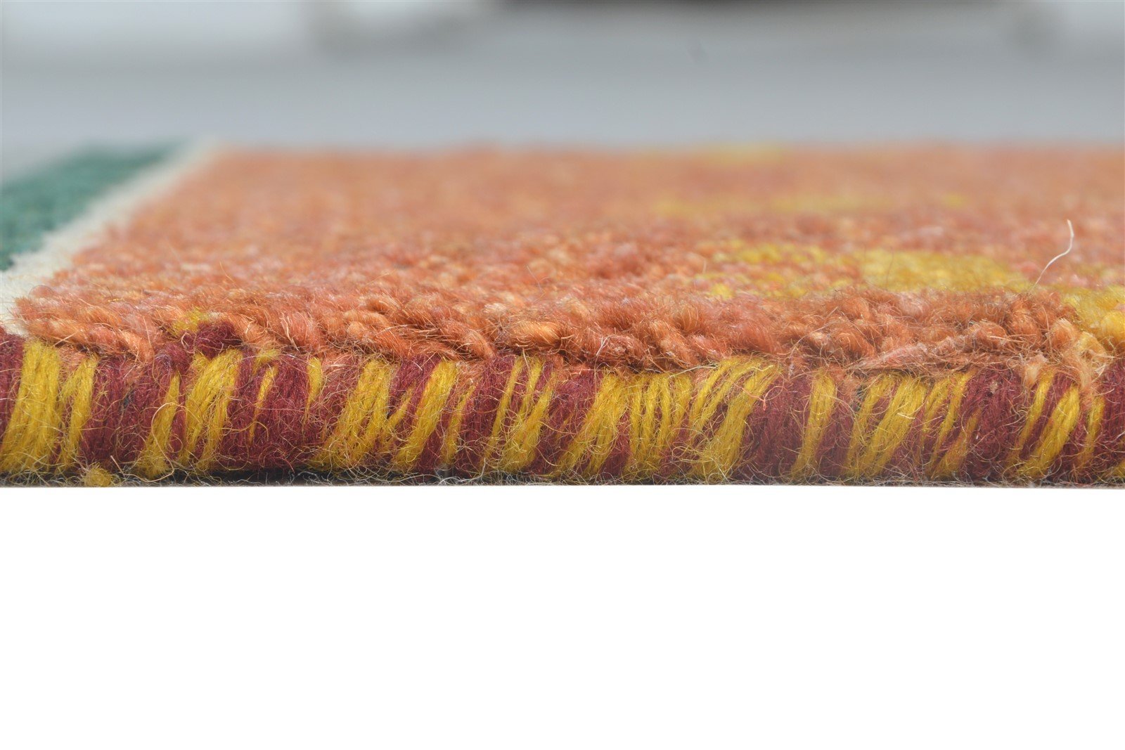Rust Wool Rug 1' X 2' Southwestern Hand Knotted American Tribal Small Carpet 7864556421269