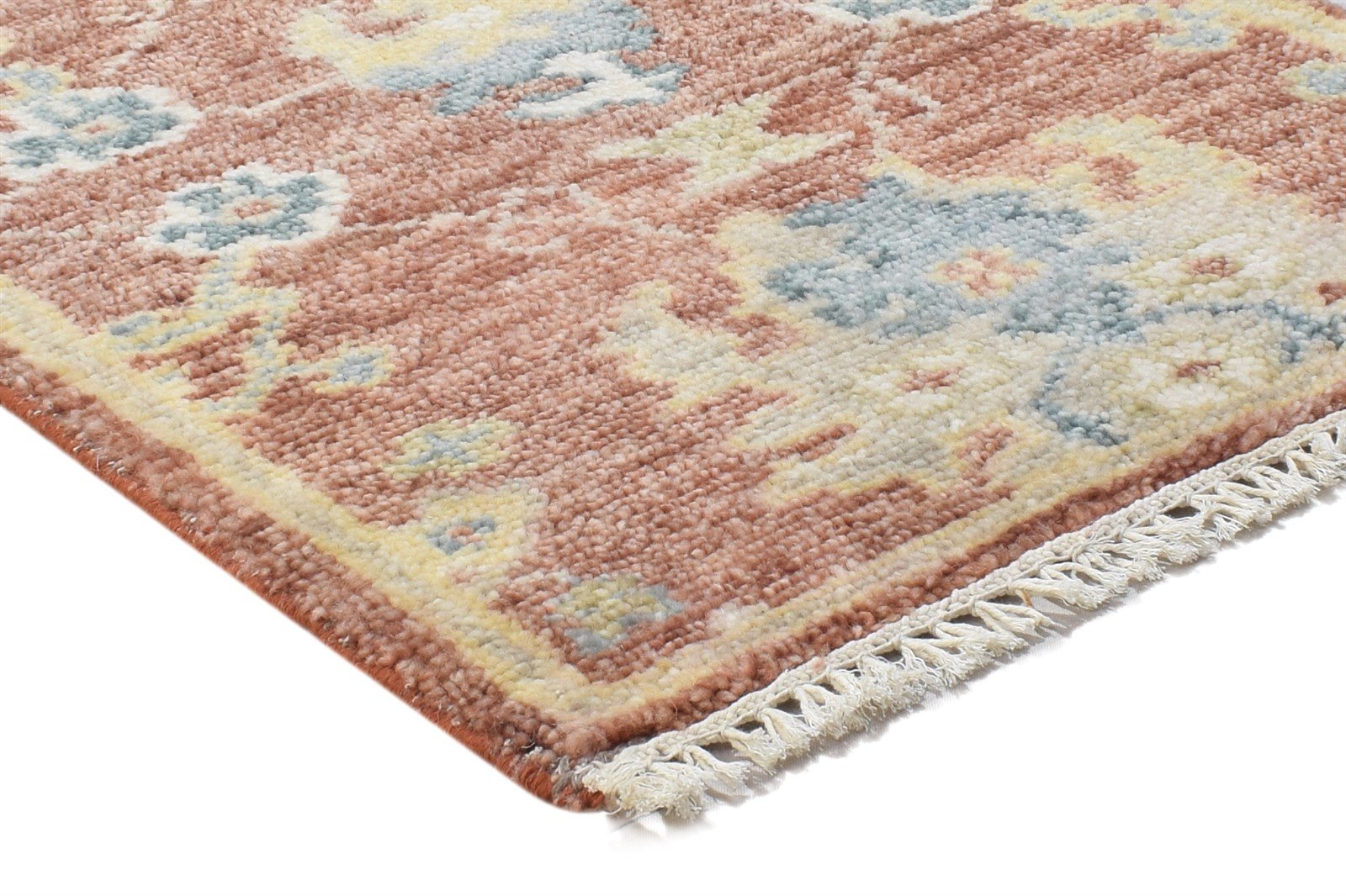 Rust Wool Rug 2' X 3' Persian Hand Knotted Oushak Oriental Small Carpet 7864326815893