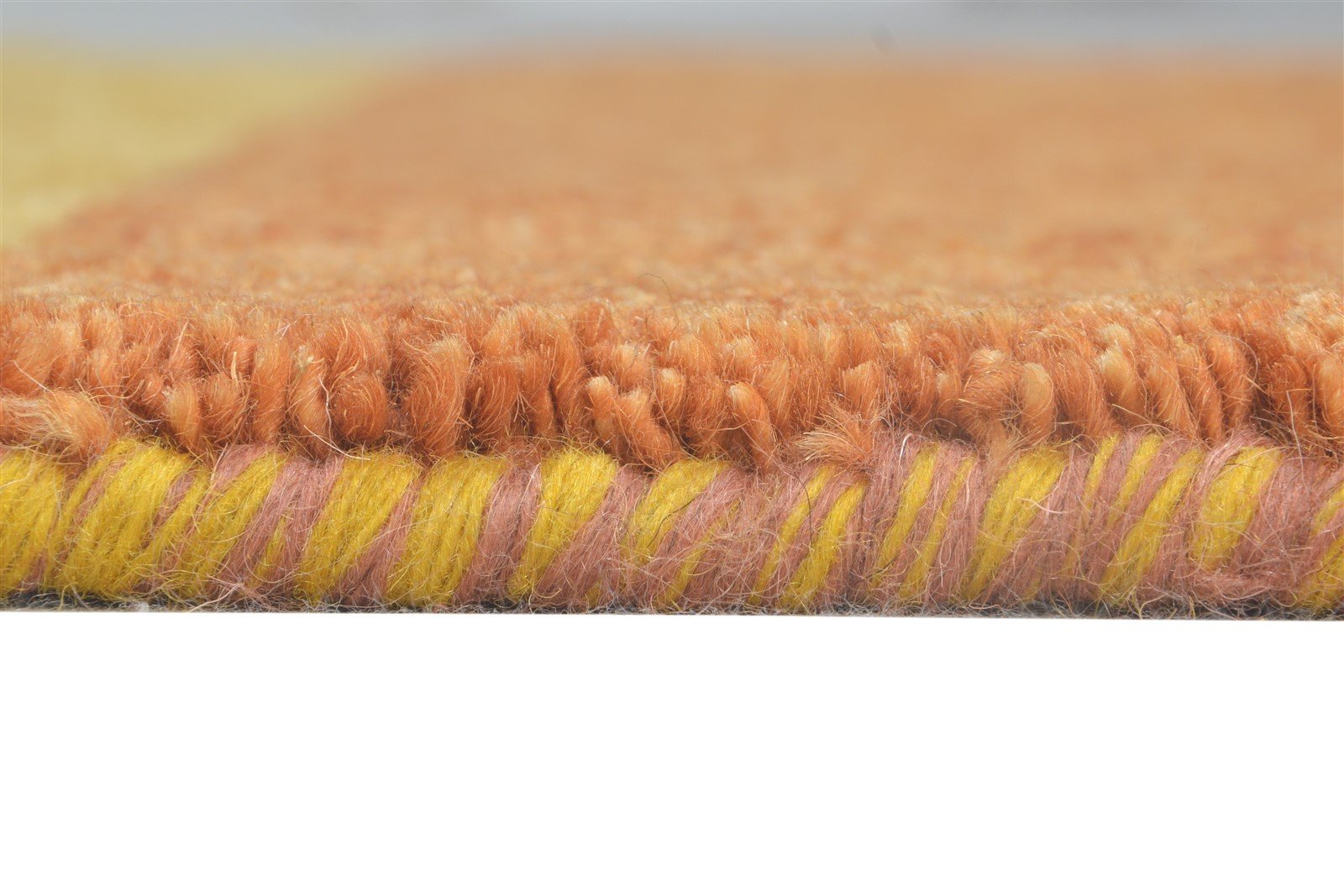 Rust Wool Rug 3' X 8' Southwestern Hand Knotted Gabbeh Striped Small Runner 7865065767061