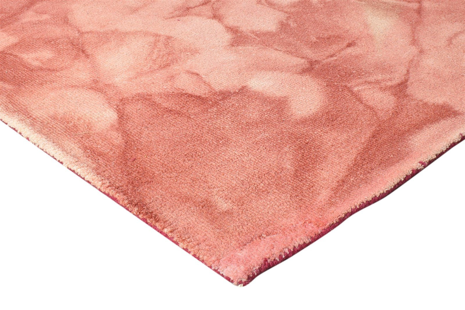 Rust Wool Rug 5' X 8' Modern Hand Tufted Shibori Tie Dye Room Size Carpet 7865257328789