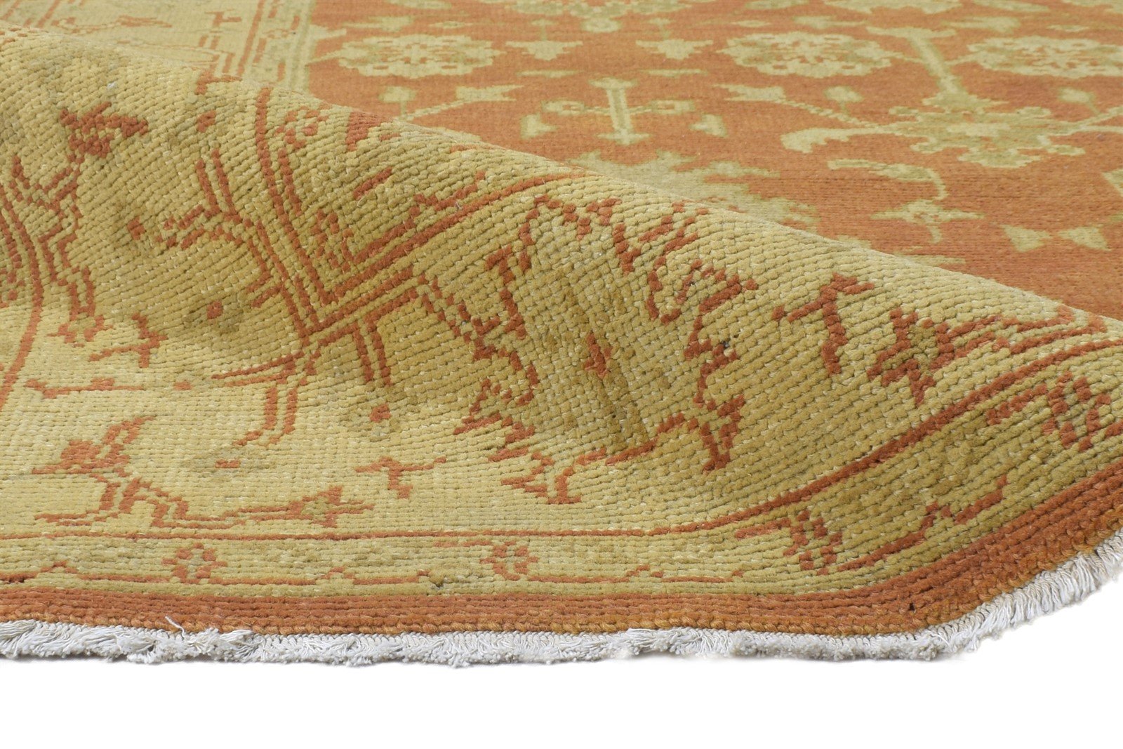 Rust Wool Rug 5' X 8' Persian Hand Knotted Oushak Oriental Room Size Carpet 7864796872853