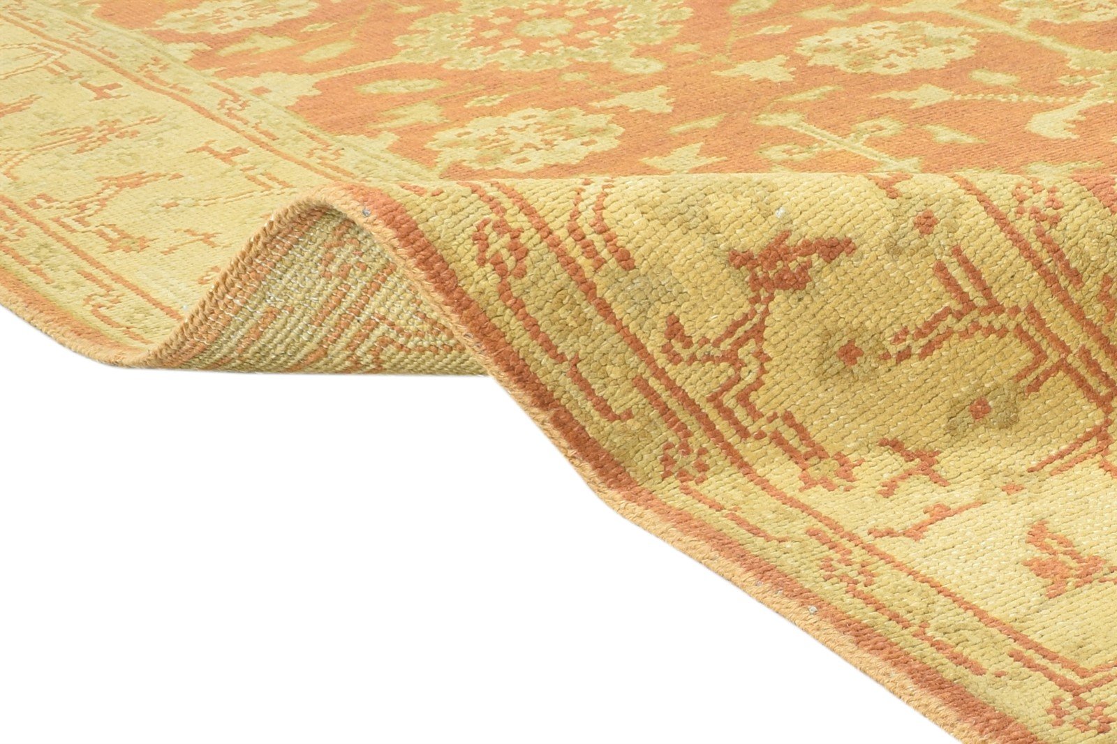 Rust Wool Rug 5' X 8' Persian Hand Knotted Oushak Oriental Room Size Carpet 7864796872853