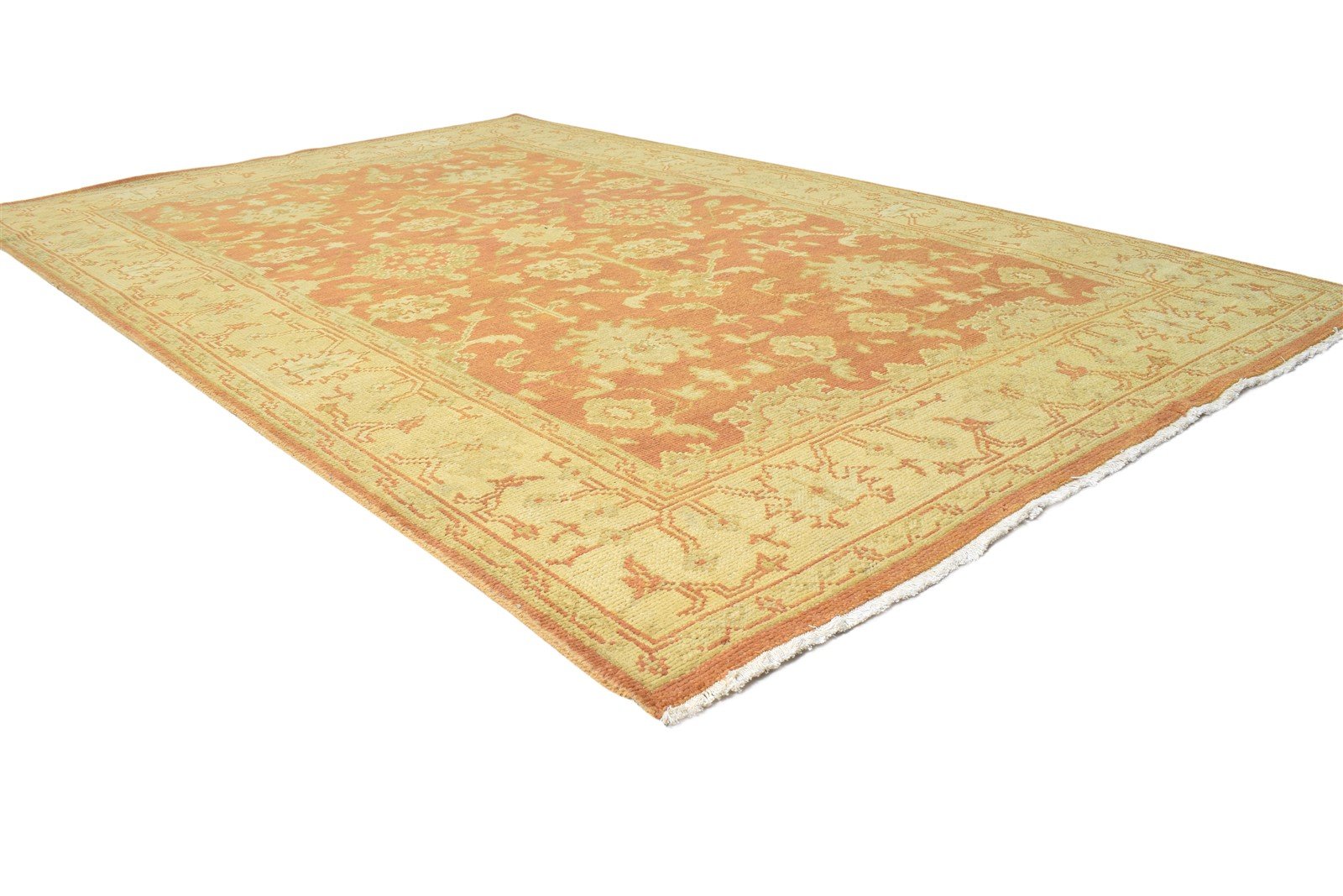 Rust Wool Rug 5' X 8' Persian Hand Knotted Oushak Oriental Room Size Carpet 7864796872853