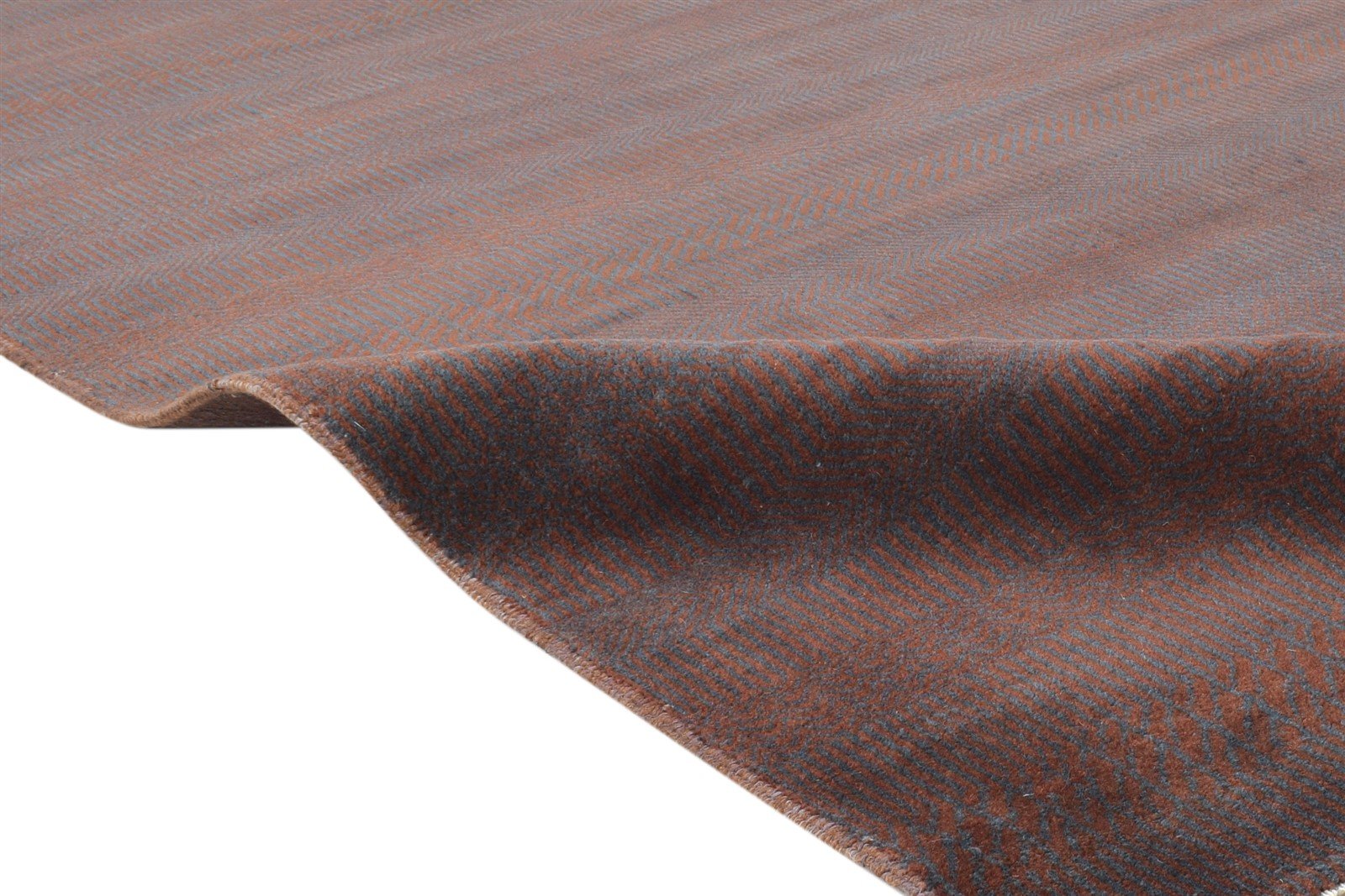 Rust Wool Rug 6' X 9' Modern Hand Knotted Agra Grass Trellis Room Size Carpet 7865149390997