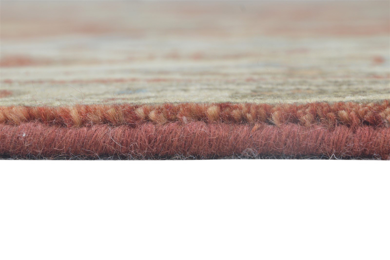Rust Wool Rug 6' X 9' Persian Hand Knotted Mughal Oriental Room Size Carpet 7865000296597
