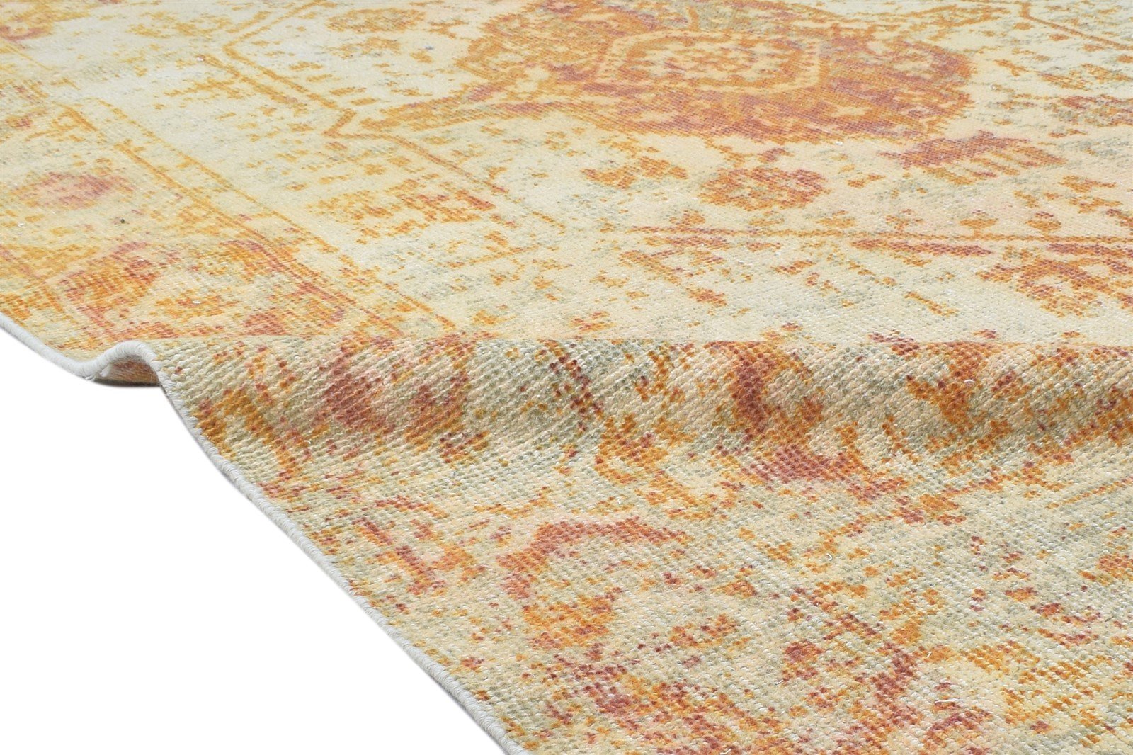 Rust Wool Rug 6X9 Persian Hand Knotted Heriz-Indian Oriental Room Size Carpet 7864107630741