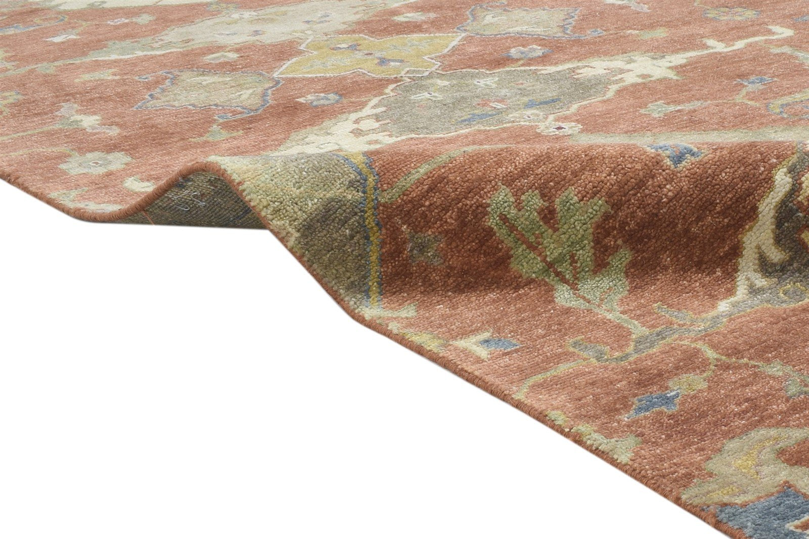 Rust Wool Rug 8' X 9' Persian Hand Knotted Serapi Oriental Large Carpet 7864498094229