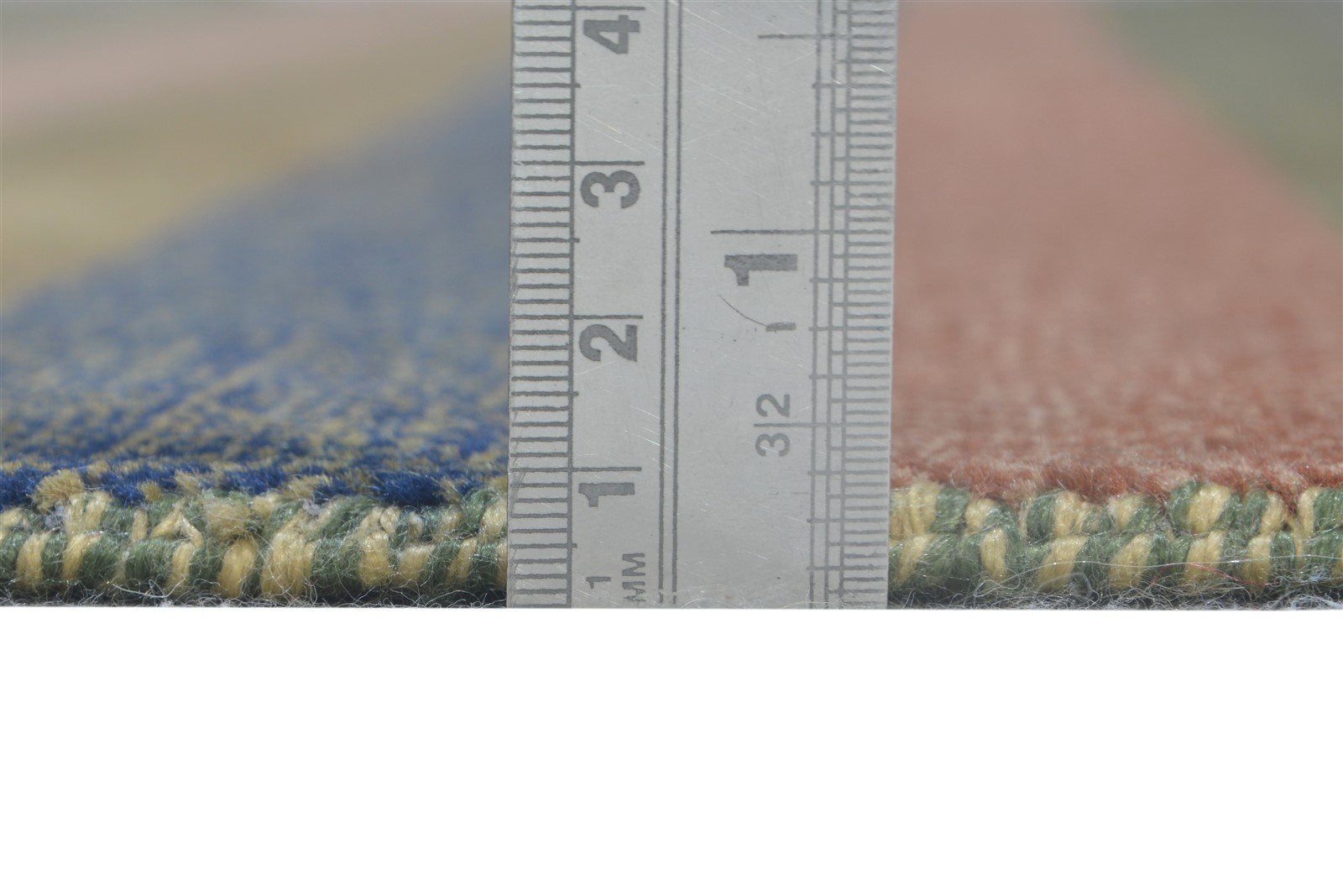 Josee Rust Wool Rug 9' X 12' Modern Hand Knotted Scandinavian Striped 7864620712085
