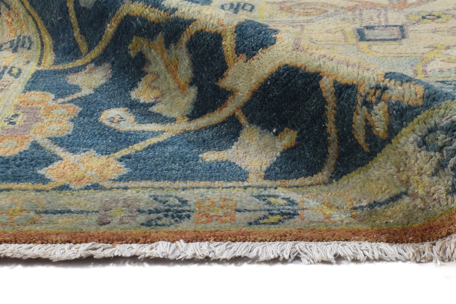 Rust Wool Rug 9X12 Persian Hand Knotted Heriz-Indian Oriental Extra Large Carpet 7865010454677