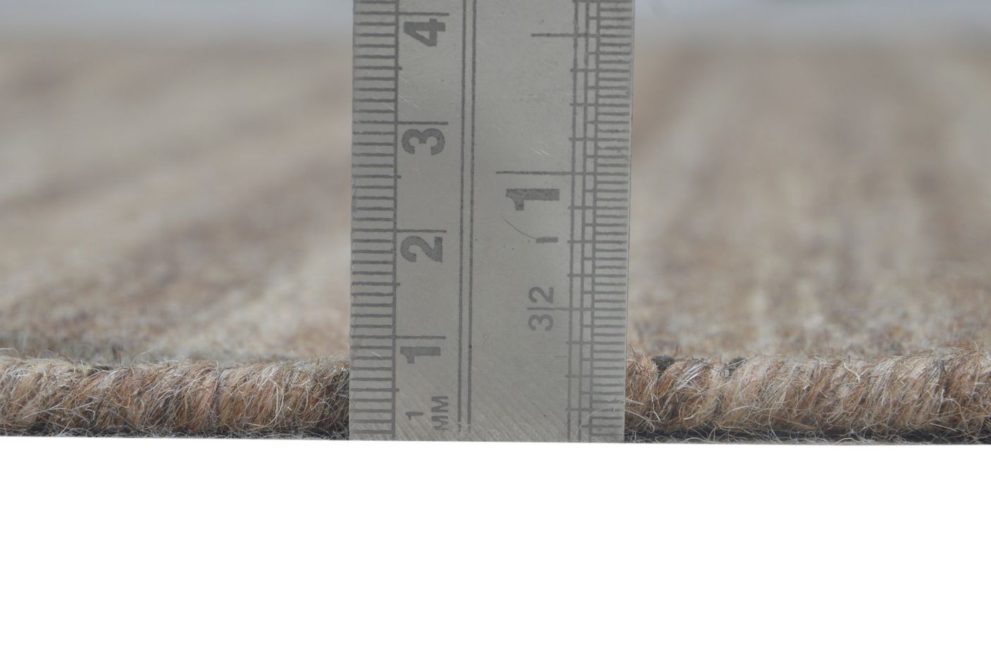 Sada 5' X 8' Rug Wool Brown Modern Dhurrie Scandinavian Striped 7865170264213