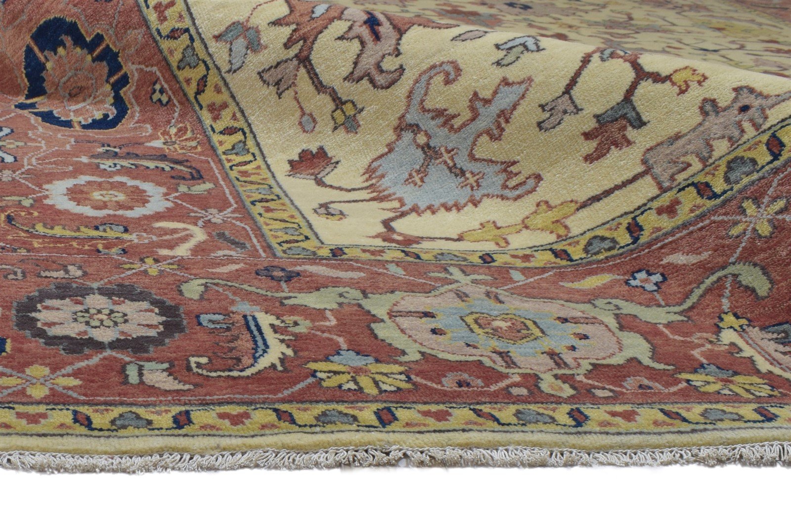 Sage Wool Rug 9' X 12' Persian Hand Knotted Mughal Oriental Large Carpet 7864200888469