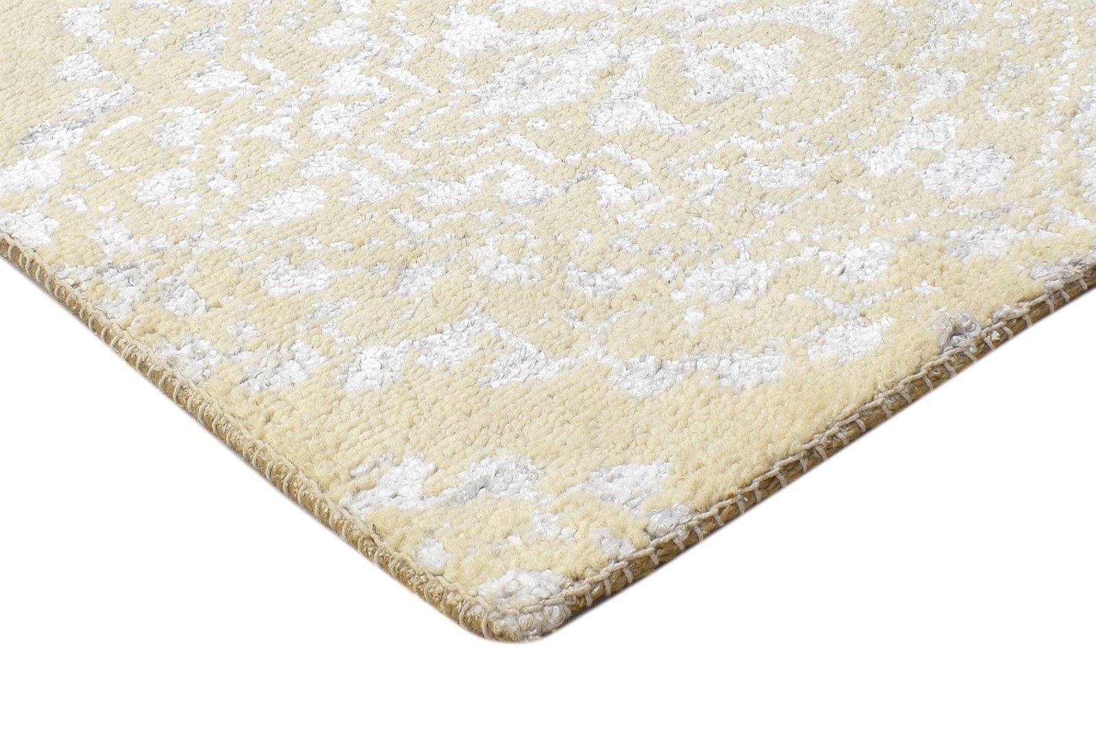 Sage Wool / Silk Rug 2' X 2' Modern Hand Knotted Moroccan Trellis Small Carpet 7864129093781