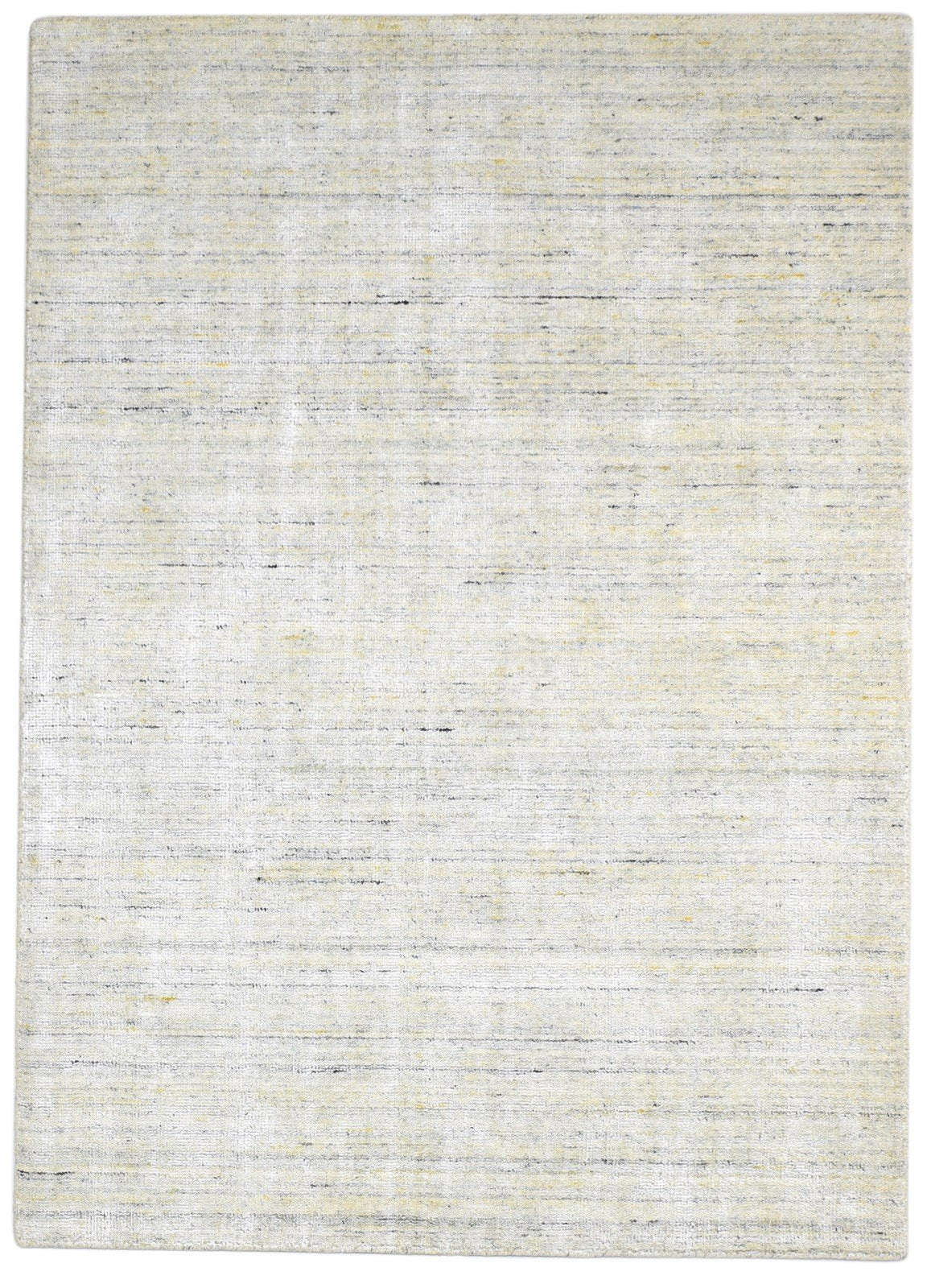 Sage Wool / Silk Rug 5X7 Modern Handloom Scandinavian Solid Room Size Carpet 7864152522901