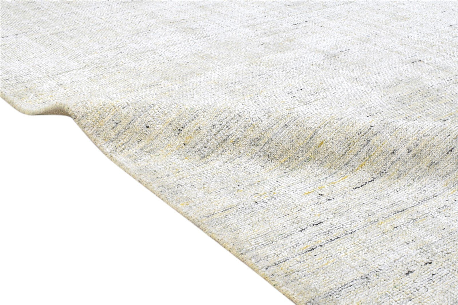 Sage Wool / Silk Rug 5X7 Modern Handloom Scandinavian Solid Room Size Carpet 7864152522901