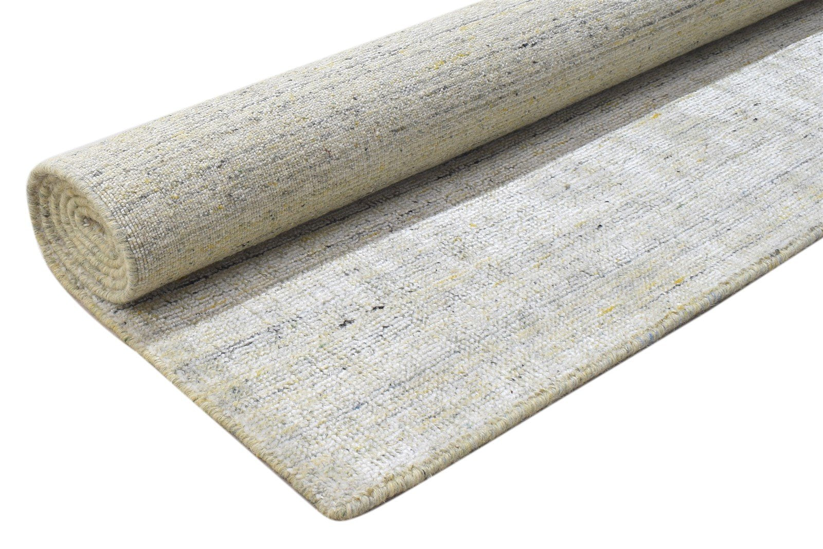 Sage Wool / Silk Rug 5X7 Modern Handloom Scandinavian Solid Room Size Carpet 7864152522901