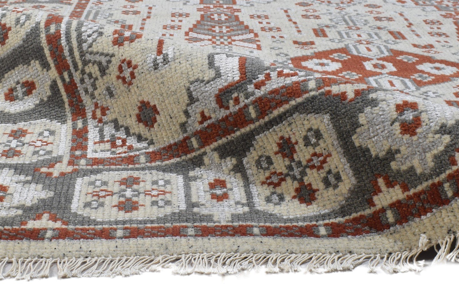 Sage Wool / Silk Rug 5X8 Persian Hand Knotted Kazak Oriental Room Size Carpet 7864803655829