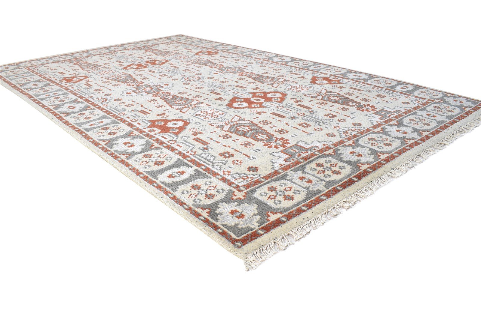 Sage Wool / Silk Rug 5X8 Persian Hand Knotted Kazak Oriental Room Size Carpet 7864803655829