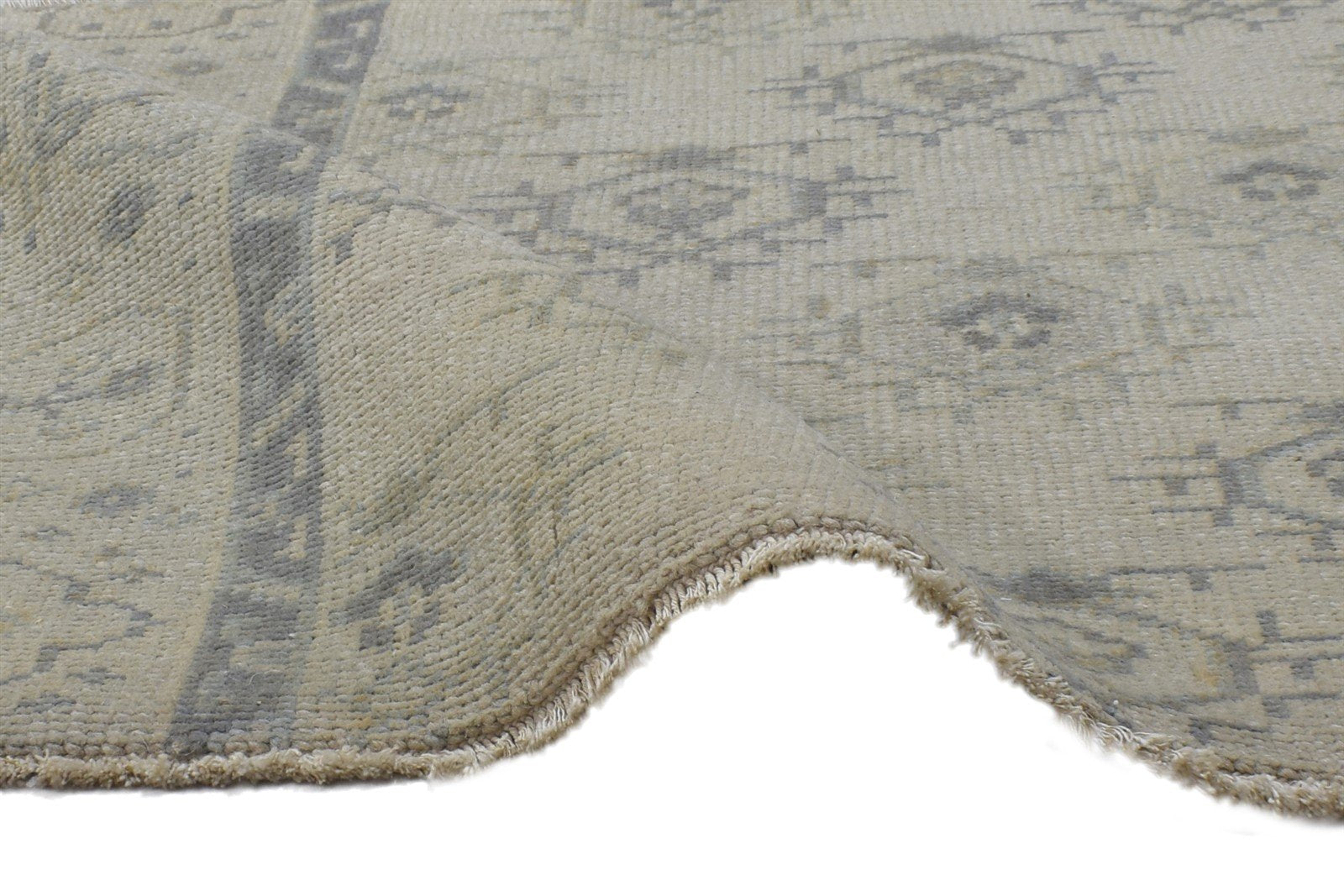 Sand Wool Rug 3' X 3' Persian Hand Knotted Bokhara Oriental Small Carpet 7864840487061
