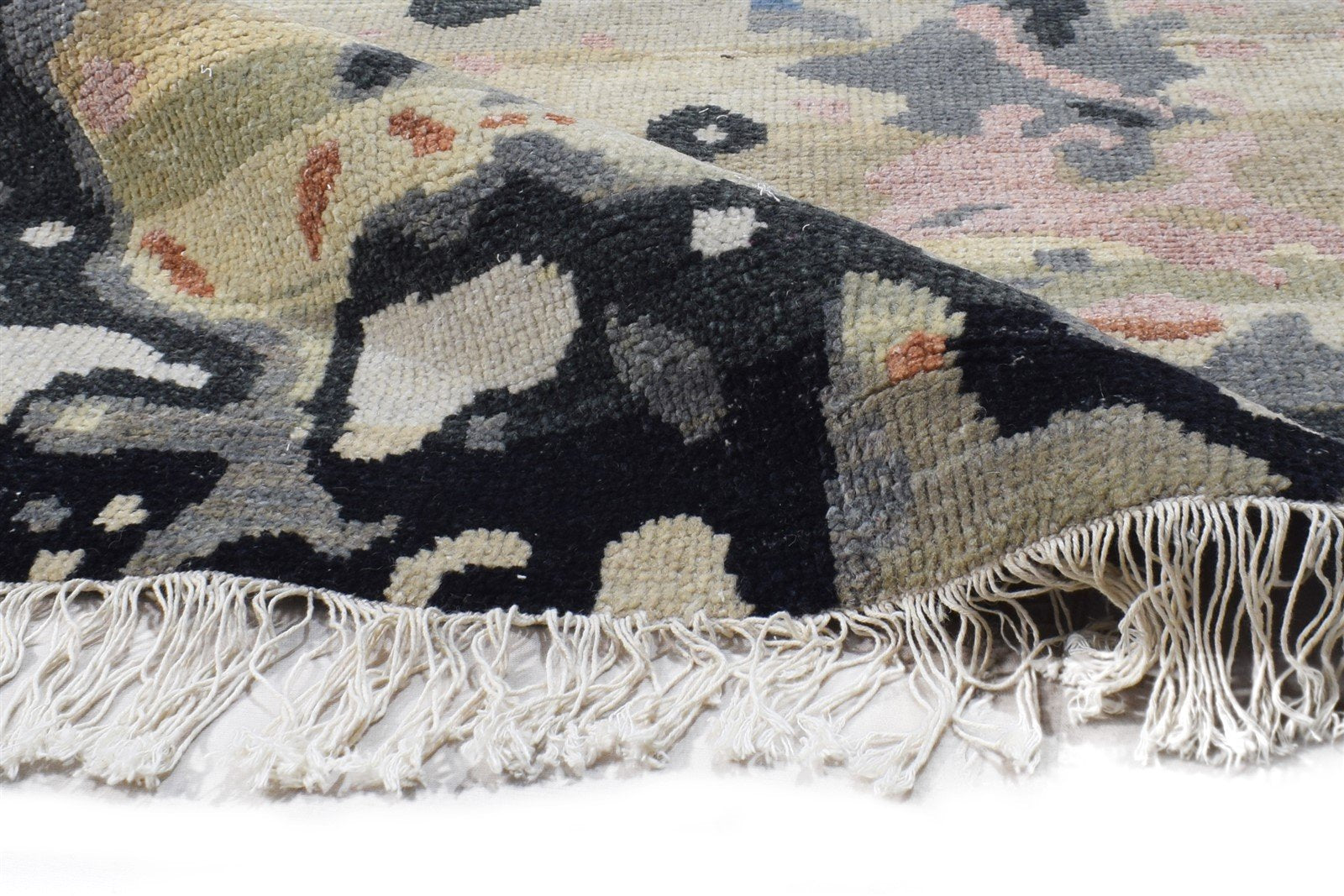 Selena Sand Wool Rug 3' X 5' Modern Hand Knotted Bohemian Abstract 7864944230549