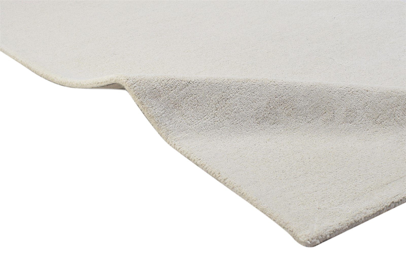 Sand Wool Rug 3' X 5' Modern Hand Tufted Scandinavian Solid Room Size Carpet 7864310956181