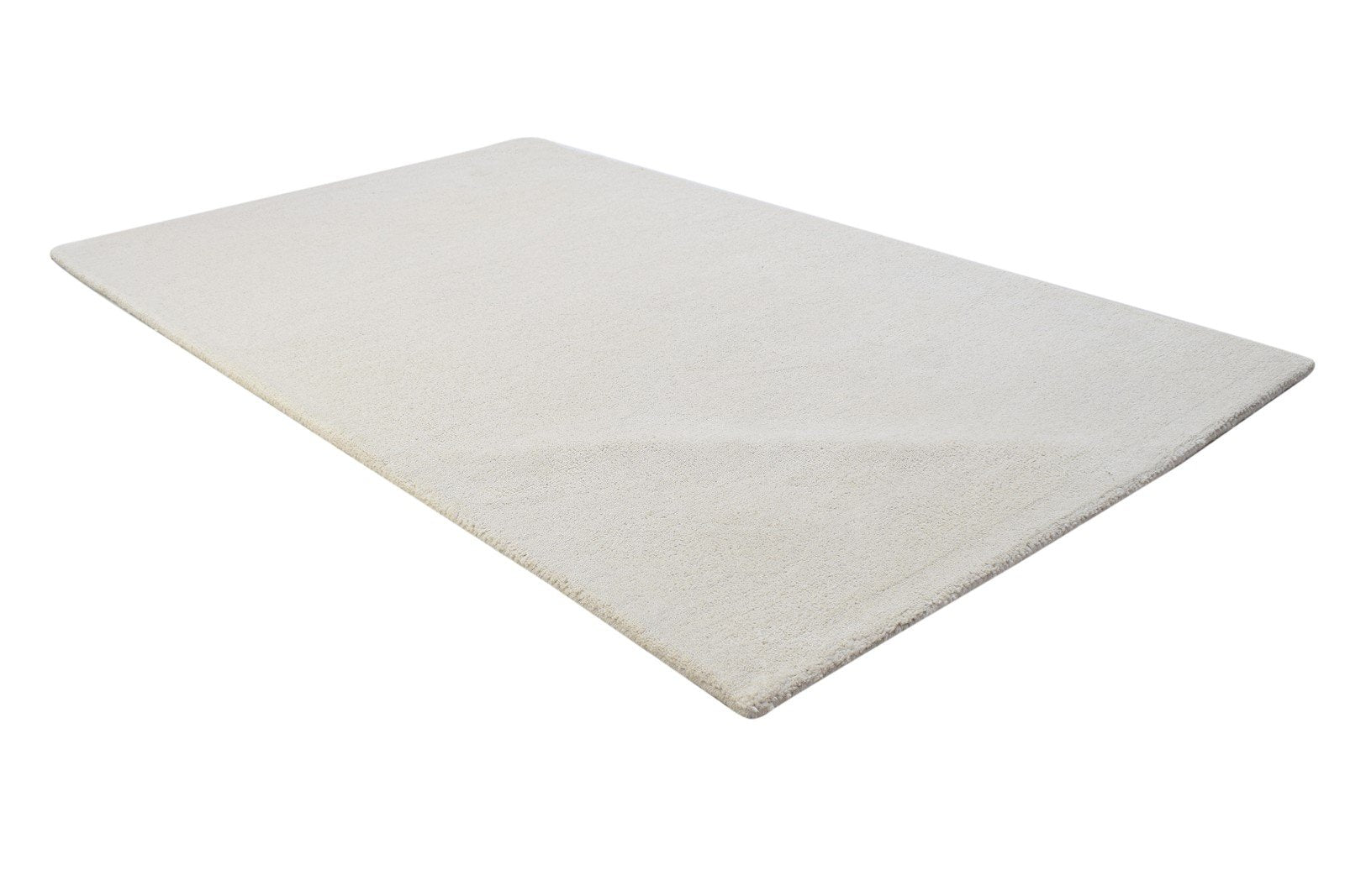 Sand Wool Rug 3' X 5' Modern Hand Tufted Scandinavian Solid Room Size Carpet 7864310956181