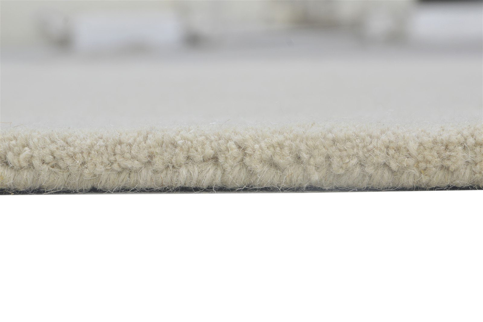 Sand Wool Rug 3' X 5' Modern Hand Tufted Scandinavian Solid Room Size Carpet 7864310956181