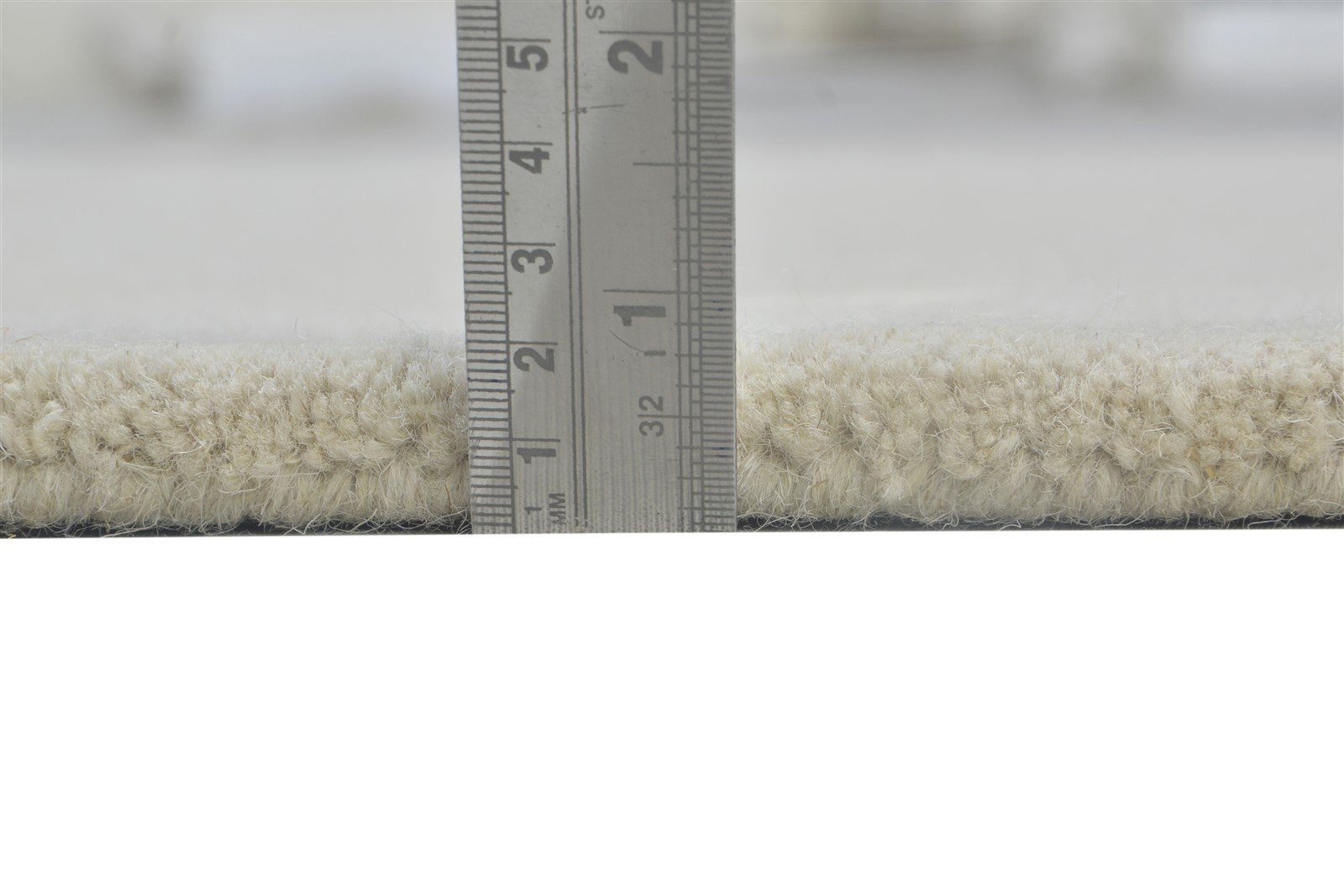 Sand Wool Rug 3' X 5' Modern Hand Tufted Scandinavian Solid Room Size Carpet 7864310956181
