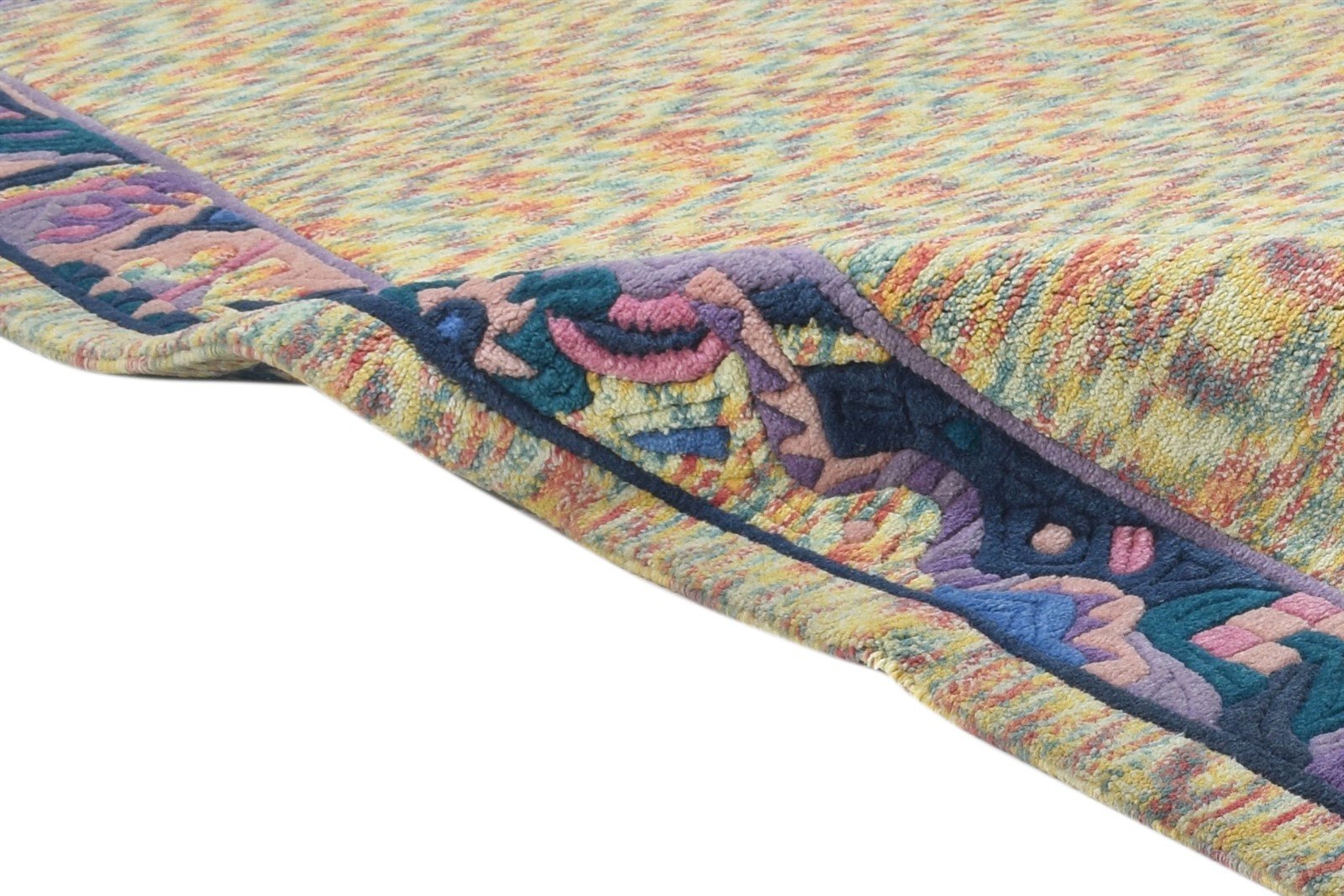 Reena Sand Wool Rug 4' X 6' Modern Hand Knotted Bohemian Oriental 7864891932821