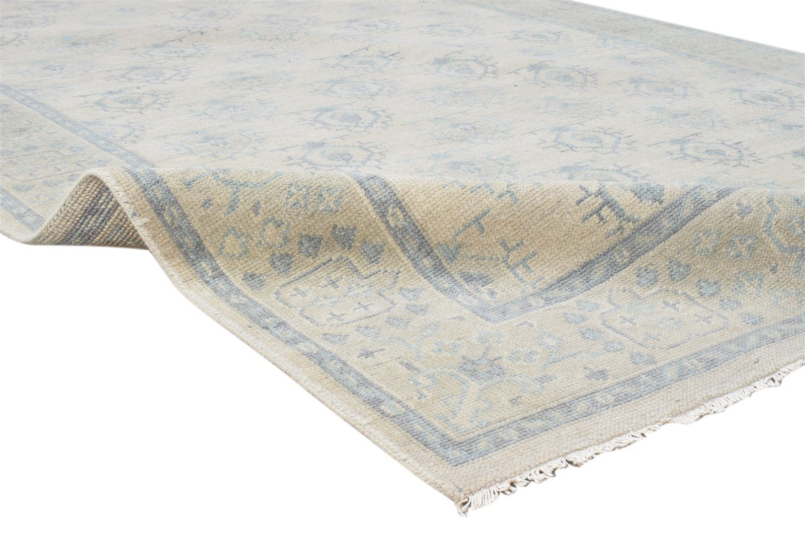 Sand Wool Rug 6' X 9' Persian Hand Knotted Bokhara Oriental Room Size Carpet 7860690550933