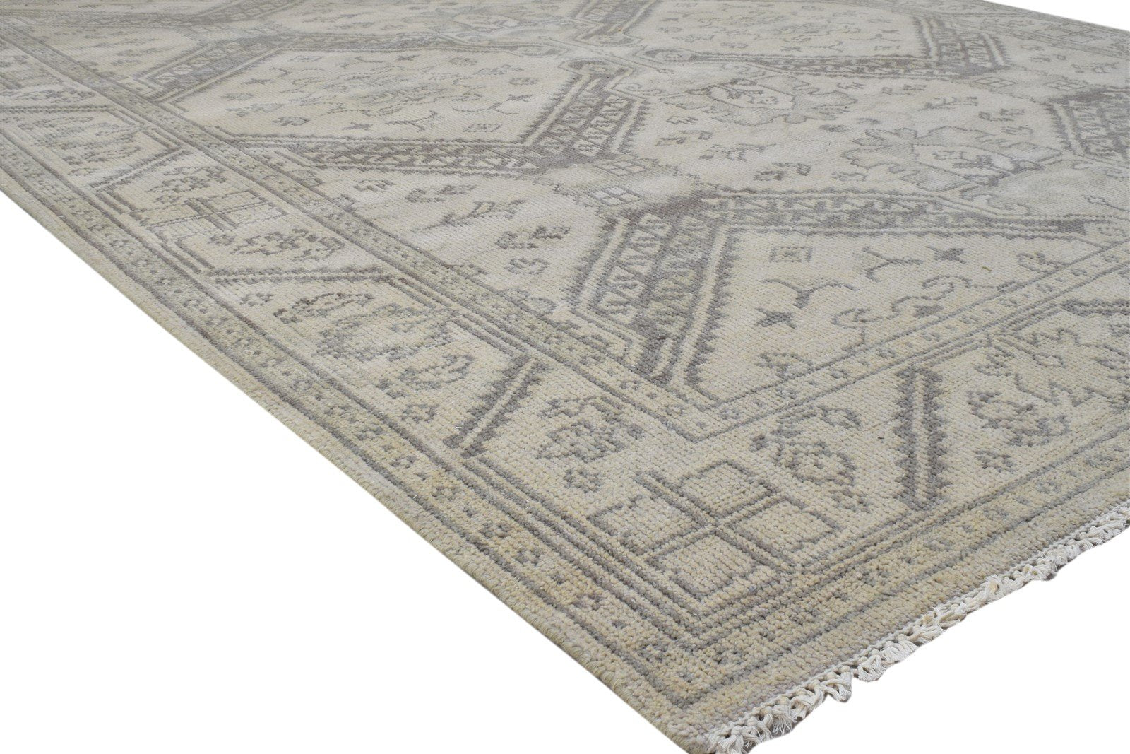 Sand Wool Rug 8' X 10' Persian Hand Knotted Kazak Oriental Large Carpet 7860689109141