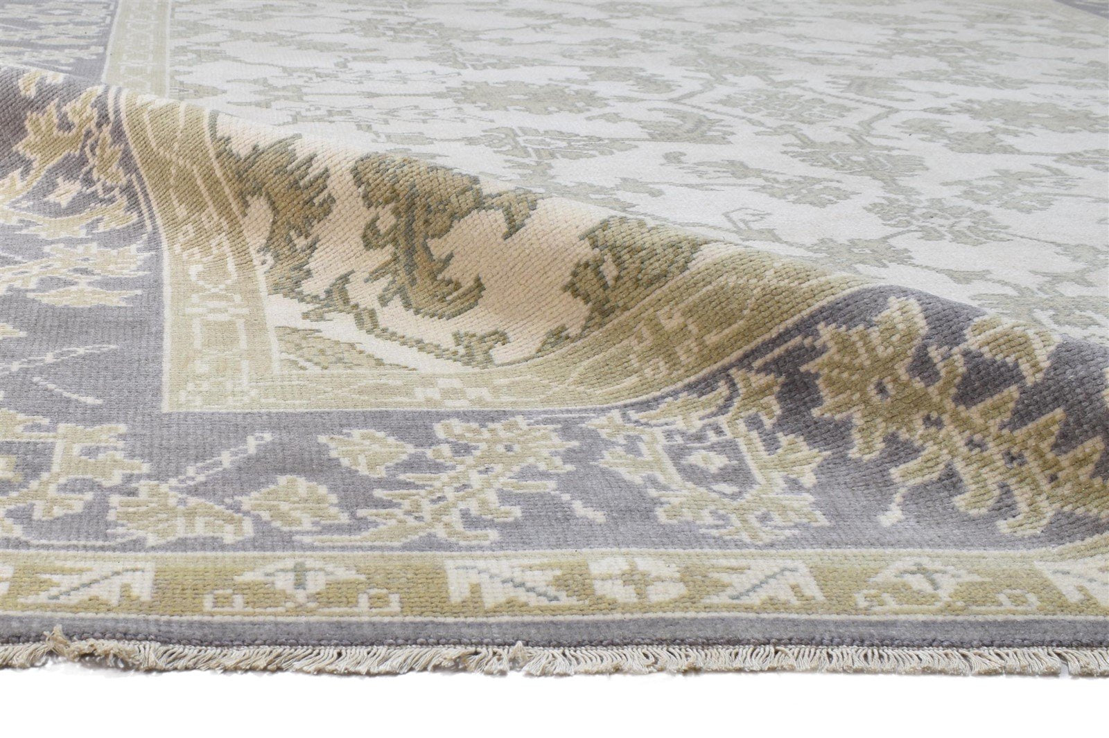 Sand Wool Rug 8' X 10' Persian Hand Knotted Oushak Oriental Large Carpet 7864167465109