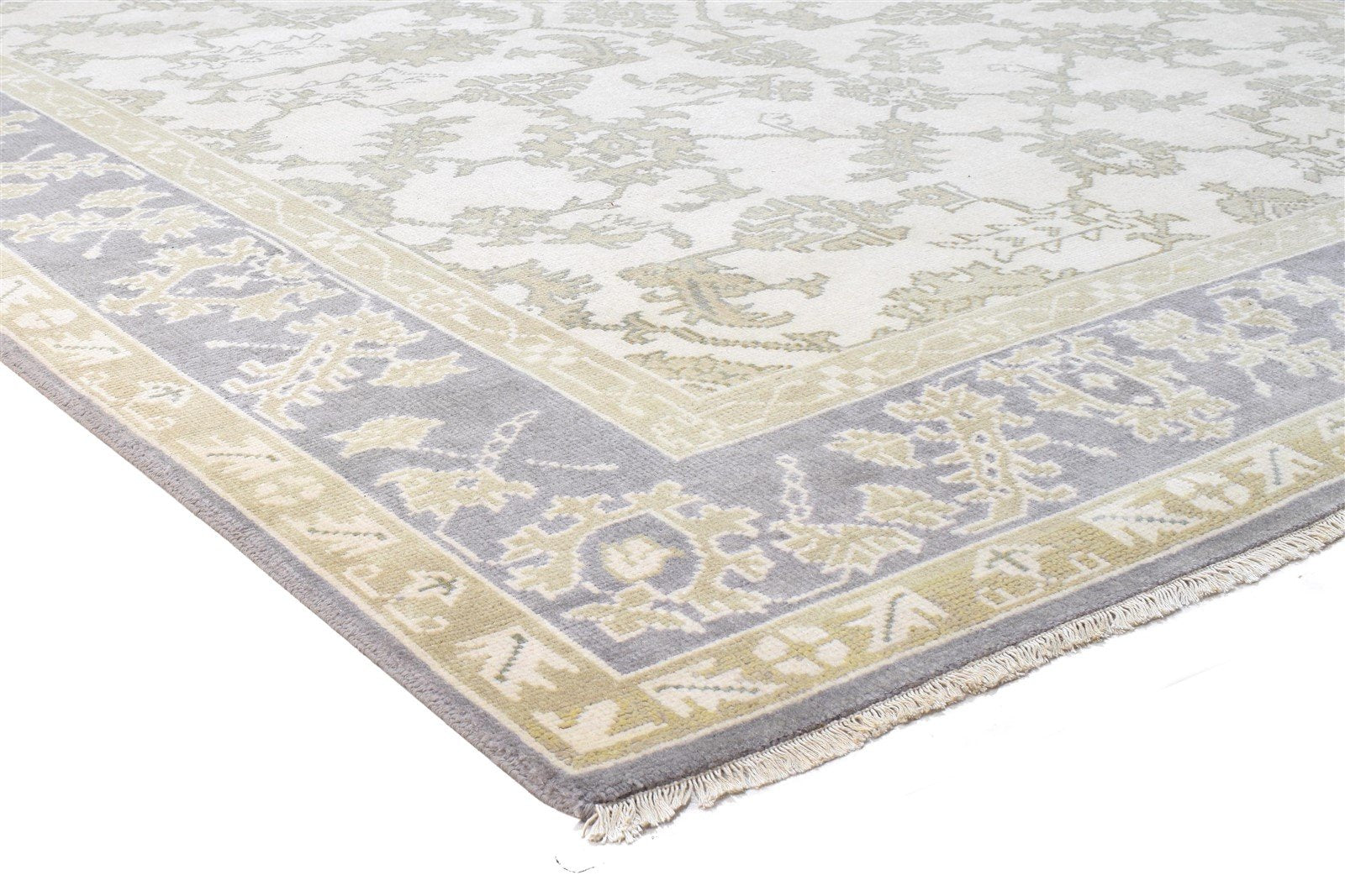 Sand Wool Rug 8' X 10' Persian Hand Knotted Oushak Oriental Large Carpet 7864167465109