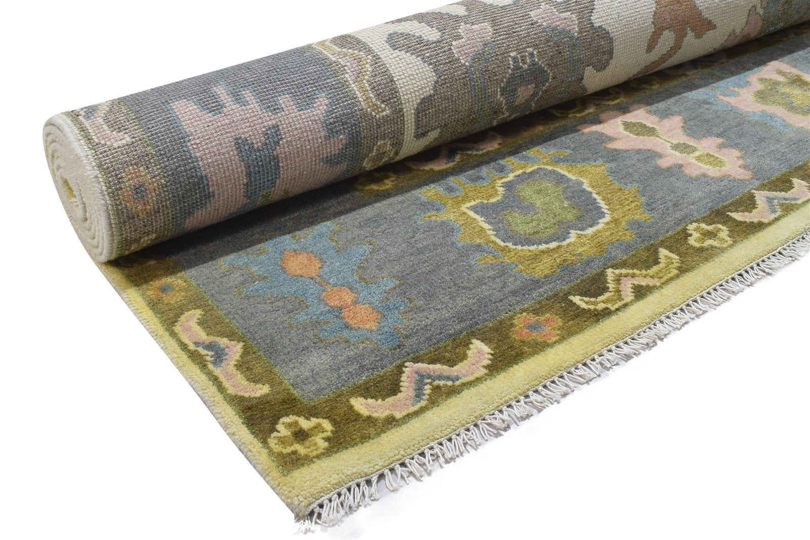 Sand Wool Rug 8' X 10' Persian Hand Knotted Oushak Oriental Large Carpet 7864182669461