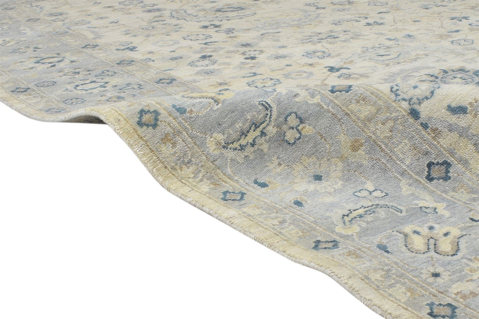 Sand Wool Rug 8' X 10' Persien Hand Knotted Kashan Oriental Large Carpet 7864318001301