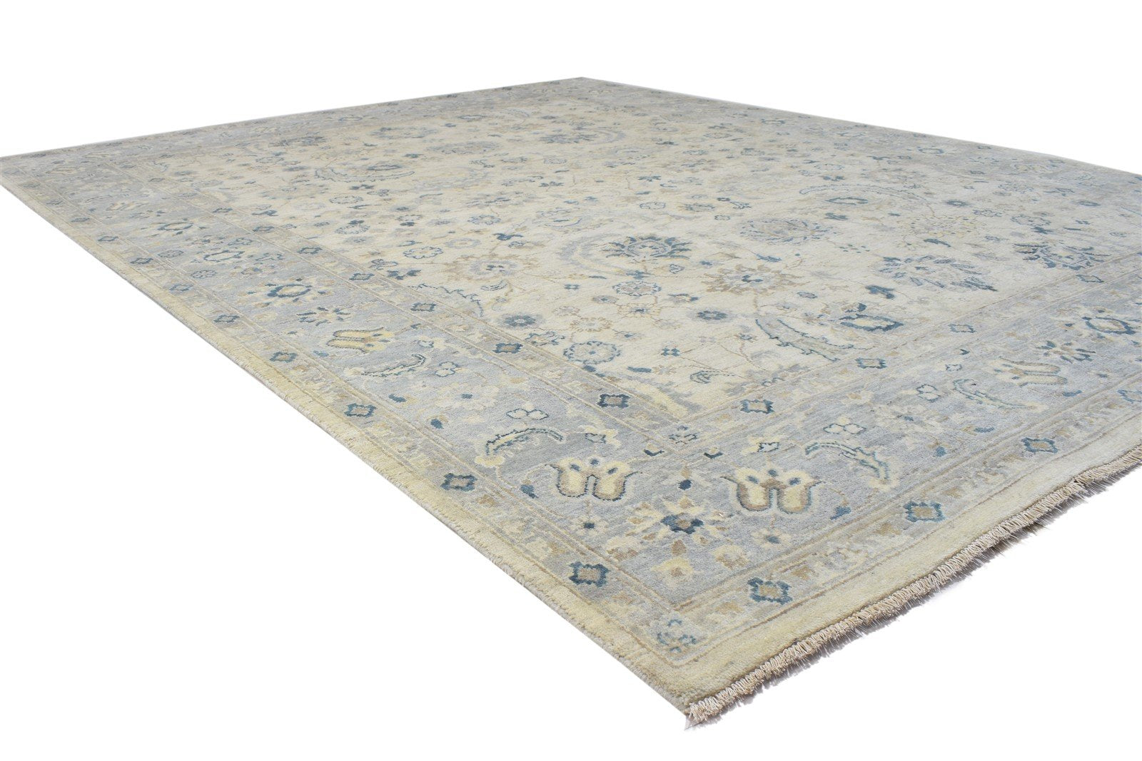 Sand Wool Rug 8' X 10' Persien Hand Knotted Kashan Oriental Large Carpet 7864318001301