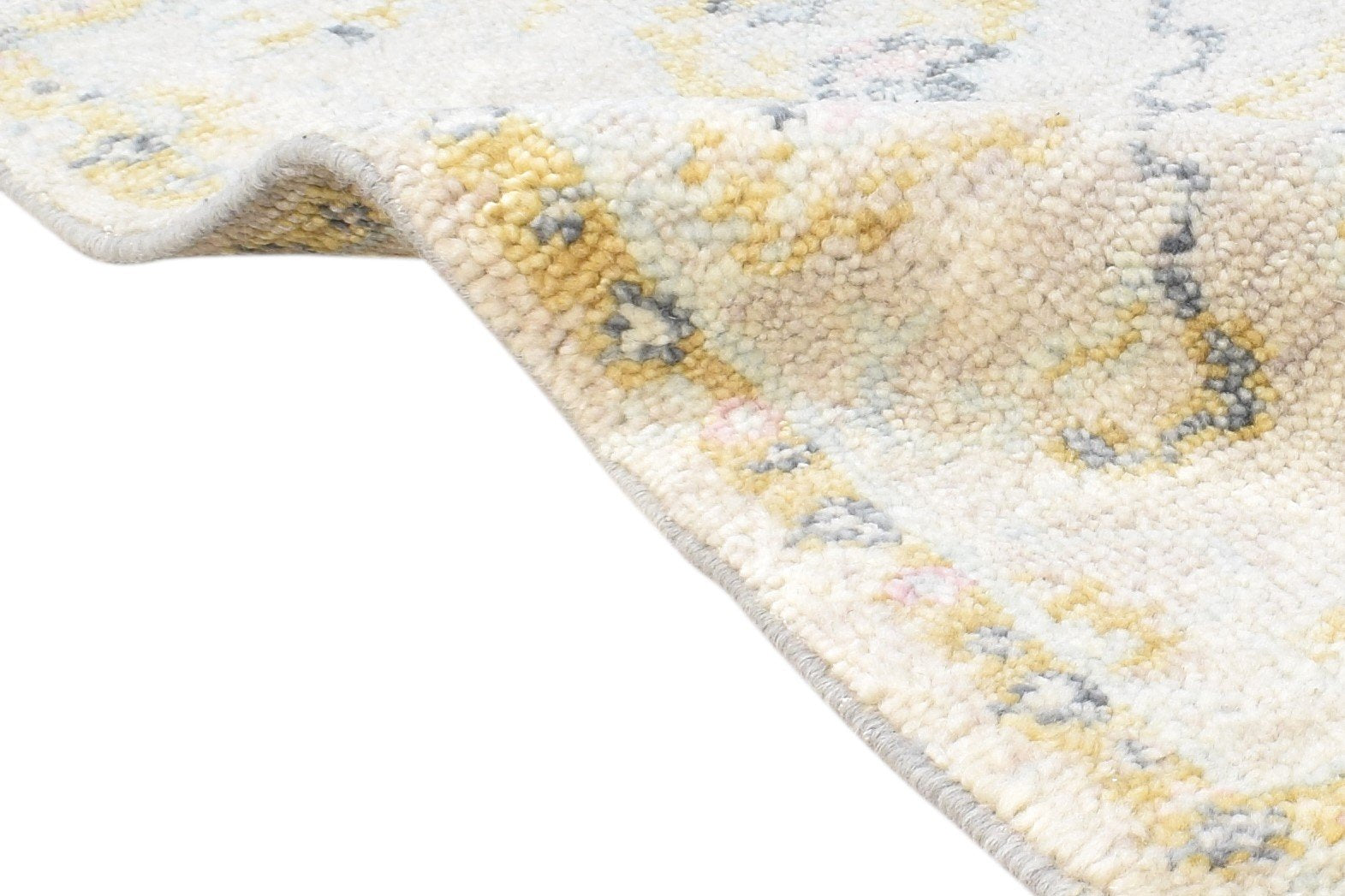 Selma Grey Wool Rug 2' X 3' Persian Hand Knotted Oushak Oriental 7865015763093
