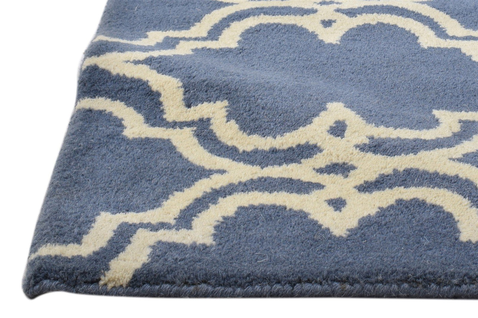 Sharlene Wool Charcoal Rug 2' X 2' Modern Hand Tufted Moroccan Trellis 2'2"X2'2"   7860696711317