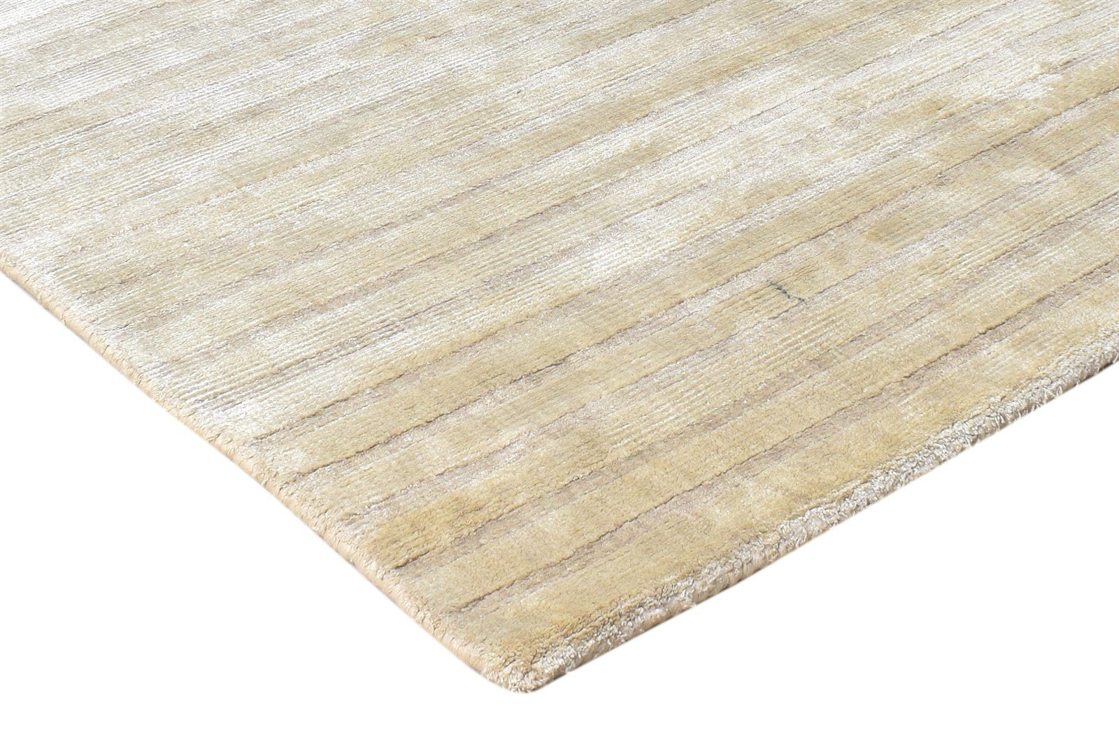 Silk Beige Rug 5' X 7' Modern Handloom Scandinavian Geometric Room Size Carpet 7865107447957