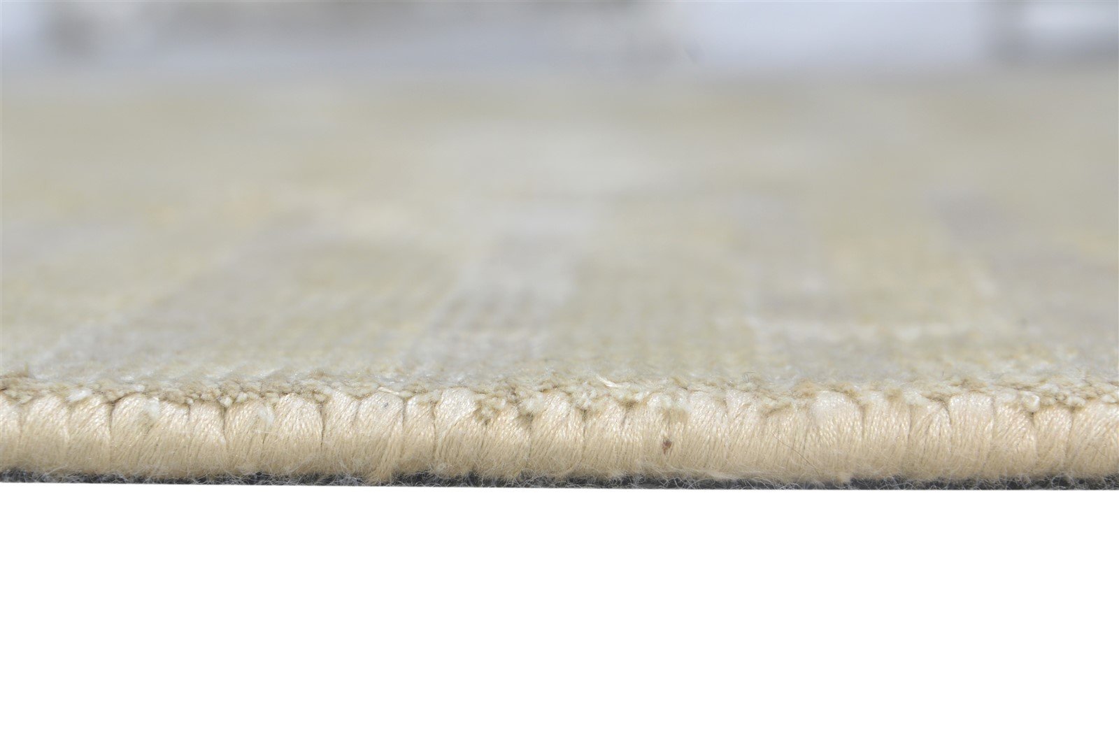 Silk Beige Rug 5' X 7' Modern Handloom Scandinavian Geometric Room Size Carpet 7865107447957