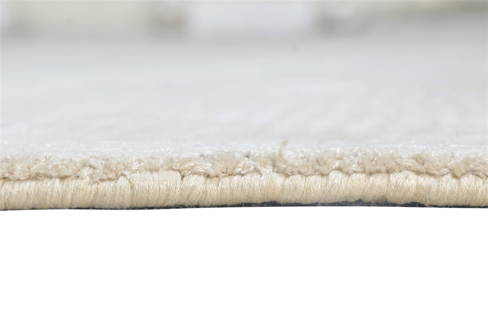 Silk Beige Rug 5' X 7' Modern Handloom Scandinavian Solid Room Size Carpet 7864438587541