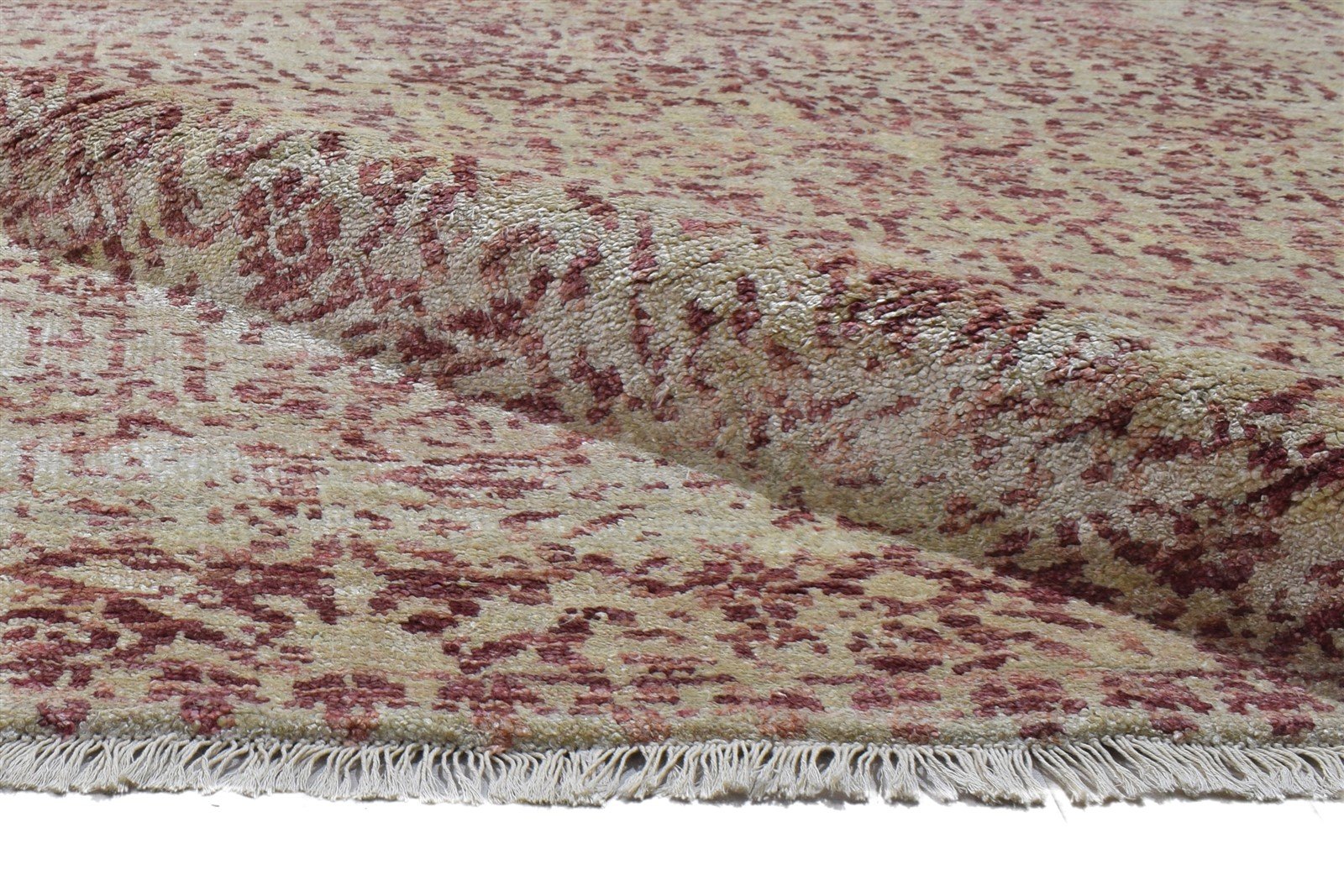 Clementia Silk Beige Rug 6' X 8' Modern Hand Knotted Bohemian Oriental 7864099405973