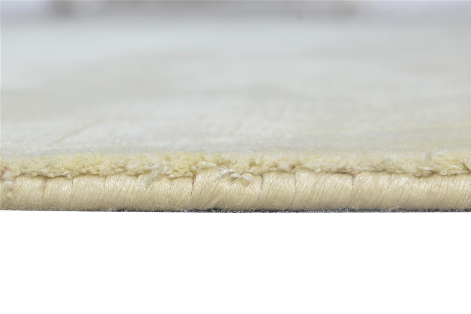 Silk Beige Rug 6' X 9' Modern Handloom Scandinavian Solid Room Size Carpet 7865107185813