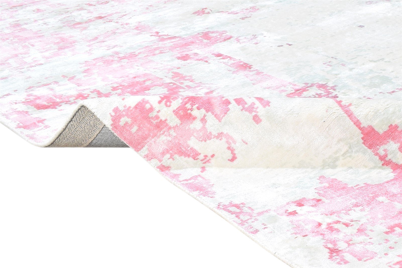 Silk Beige Rug 9' X 9' Modern Handloom American Abstract Large Carpet 7865148997781