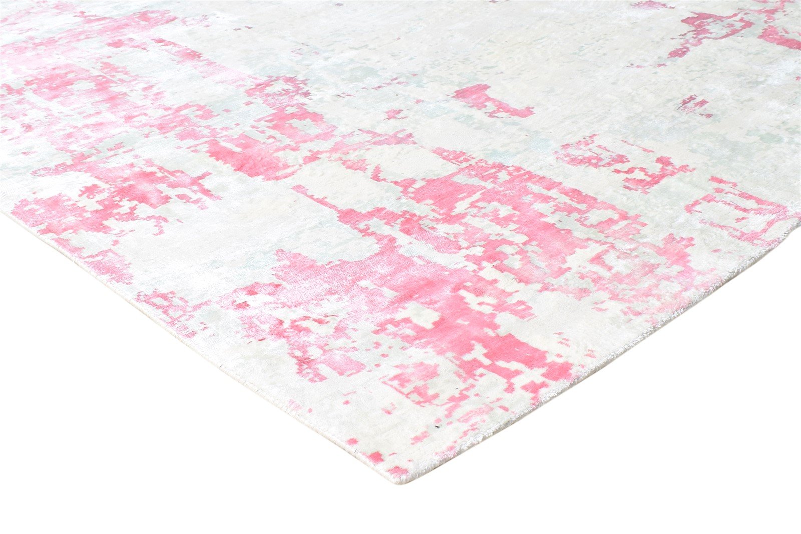 Silk Beige Rug 9' X 9' Modern Handloom American Abstract Large Carpet 7865148997781
