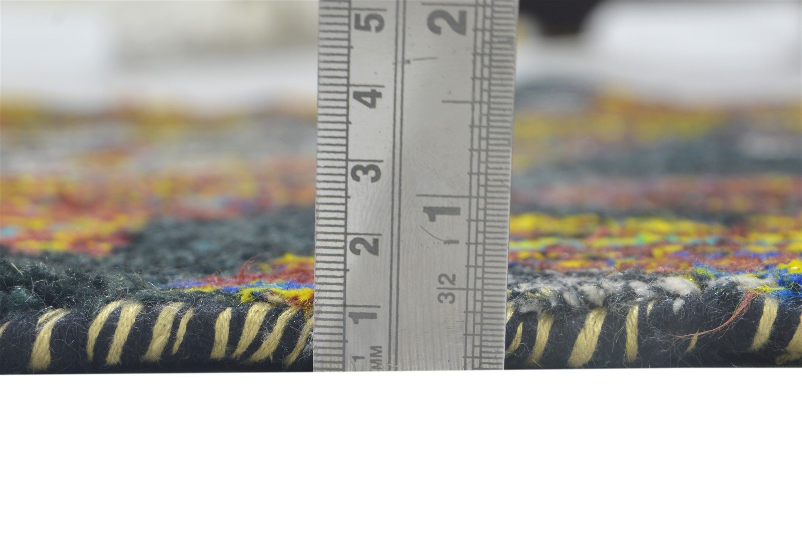Silk Black Rug 4' X 5' Modern Hand Knotted Bohemian Abstract Room Size Carpet 7864098226325