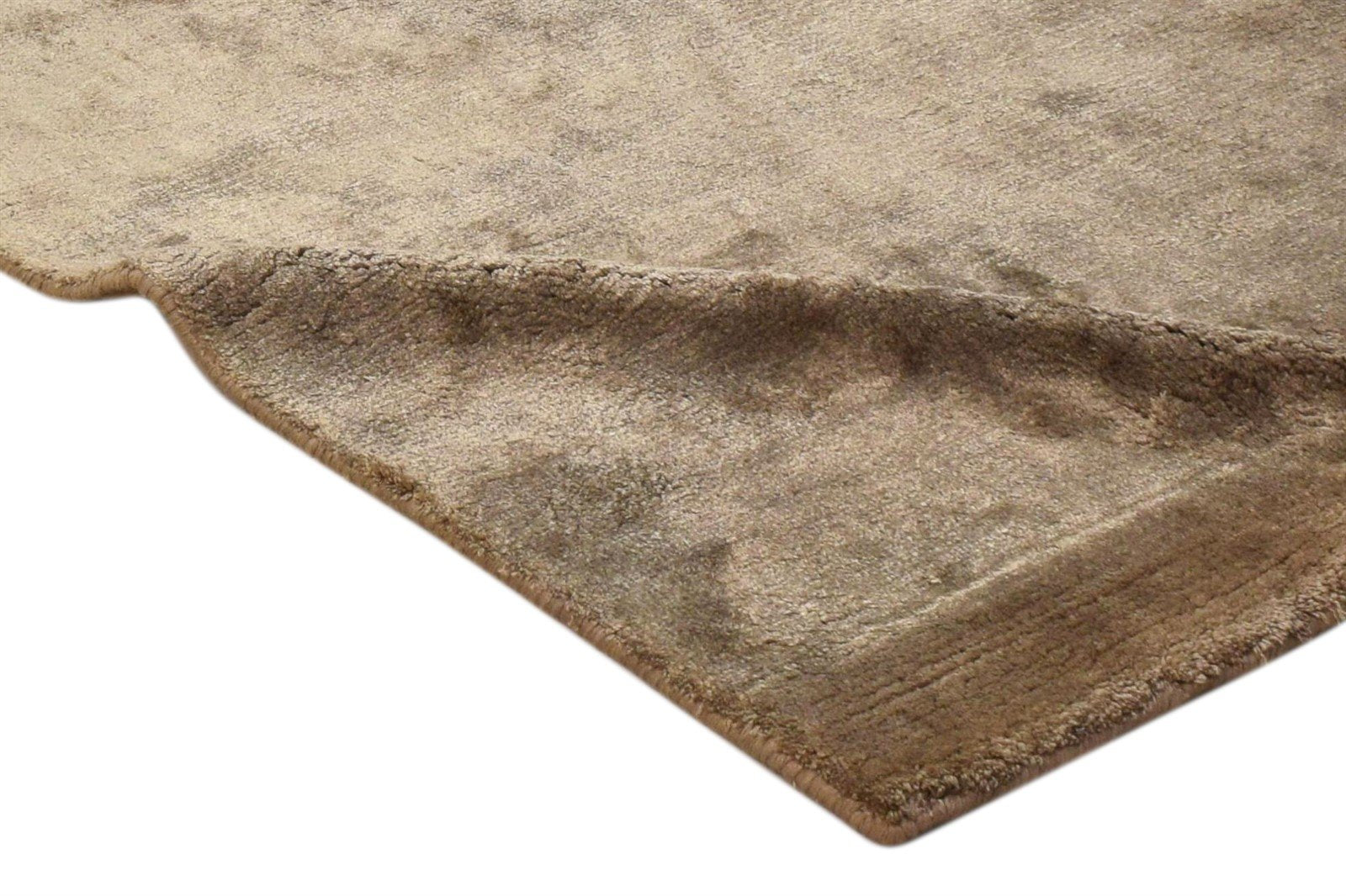 Danit Silk Brown Rug 2' X 3' Modern Handloom French Floral 7860697989269