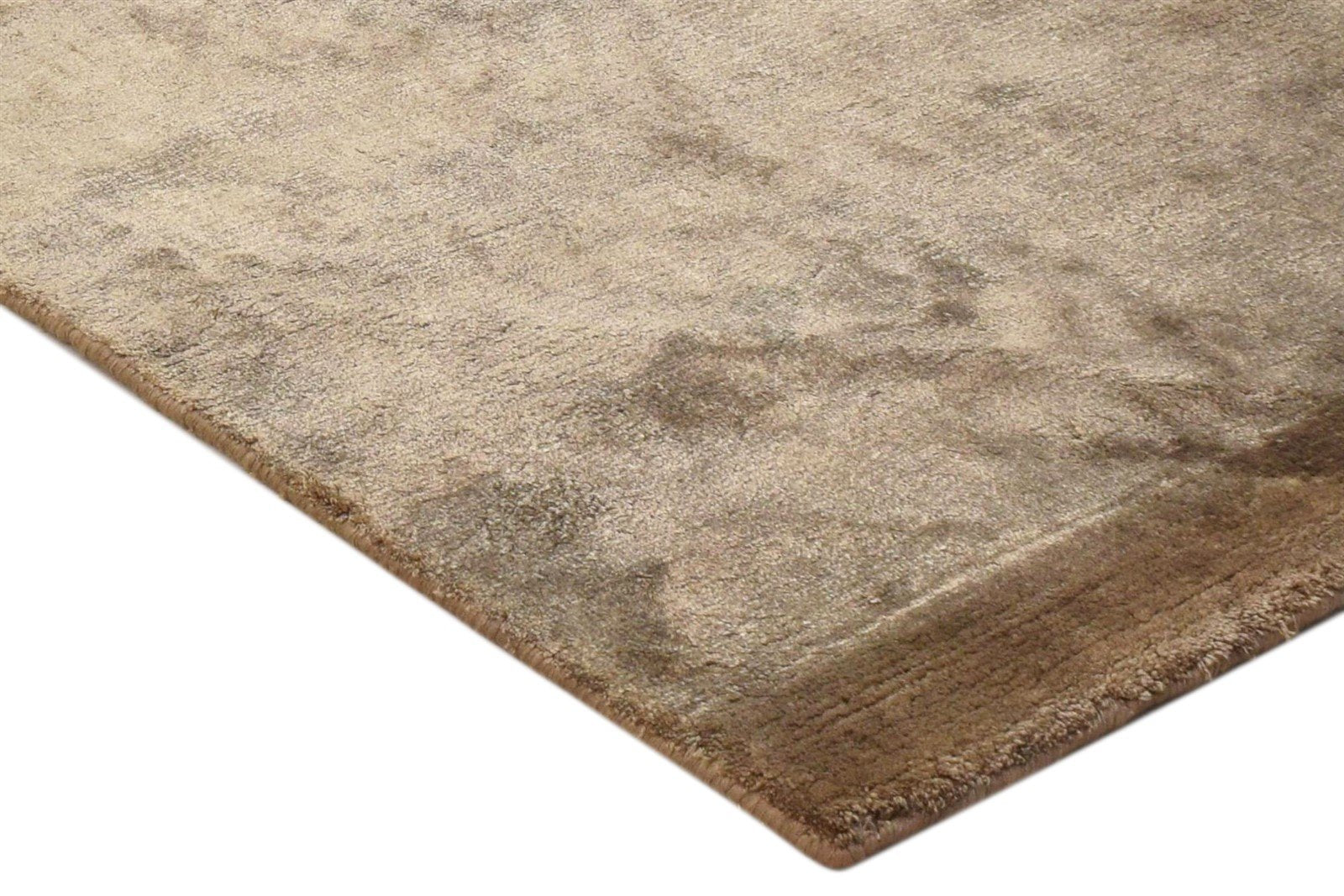 Danit Silk Brown Rug 2' X 3' Modern Handloom French Floral 7860697989269