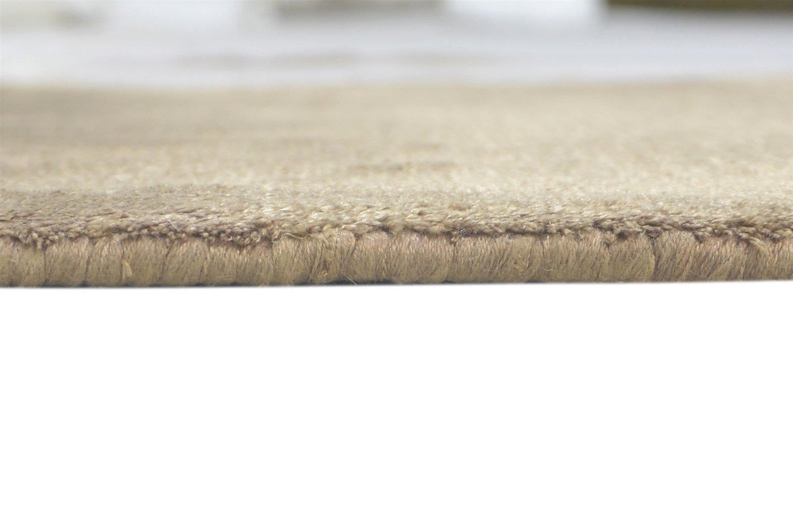 Hinda Silk Brown Rug 2' X 3' Modern Handloom Scandinavian Solid 7860698185877