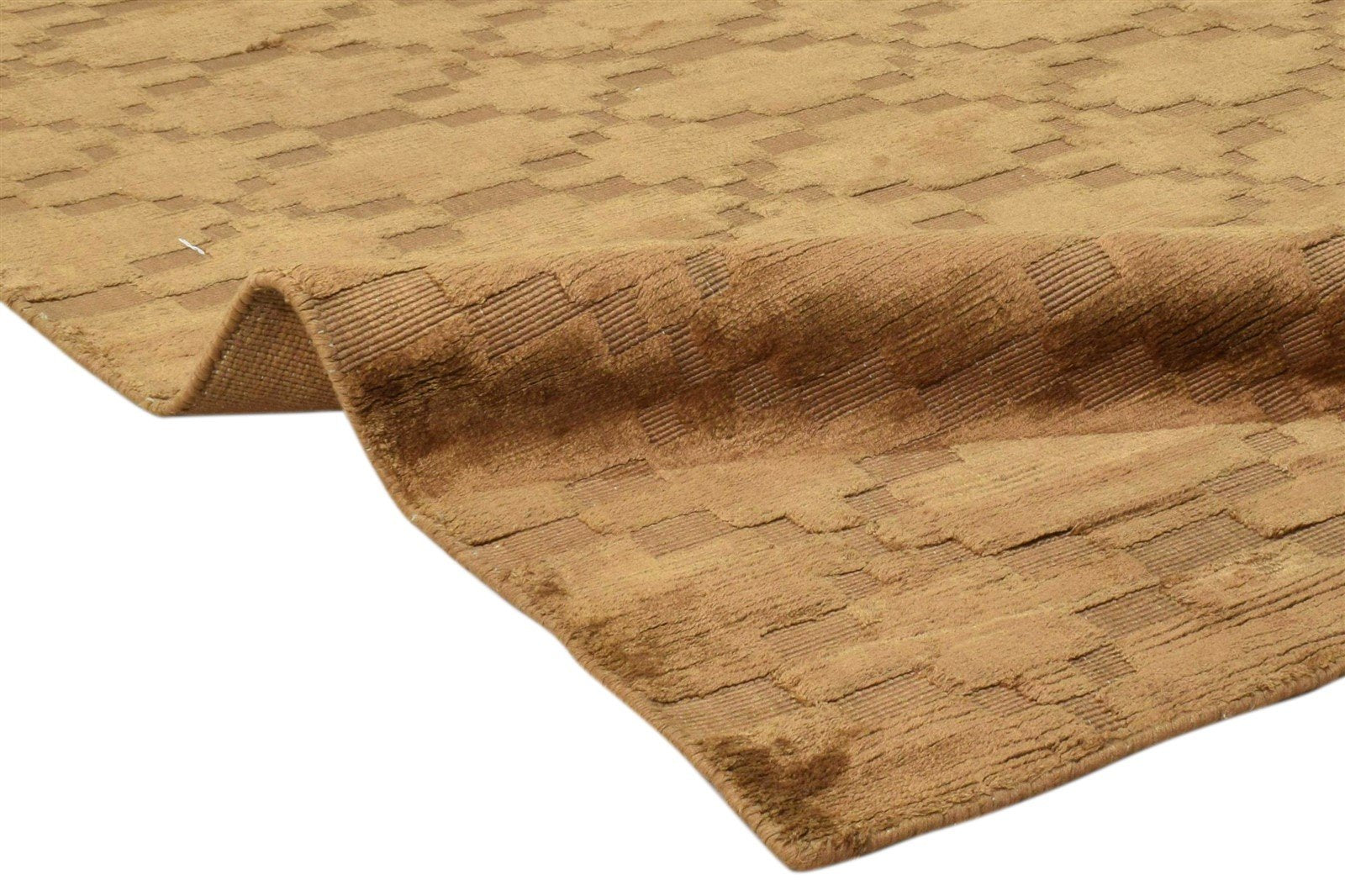 Silk Brown Rug 5' X 8' Modern Handloom Moroccan Trellis Room Size Carpet 7860698742933
